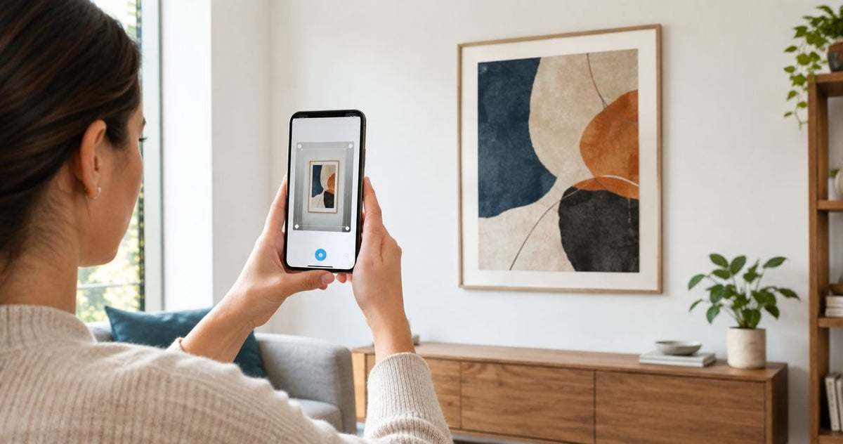 How to connect a measuring app to your wall art order