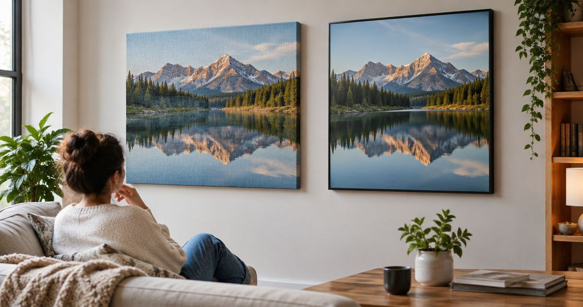 Is canvas or metal print better for wall art?