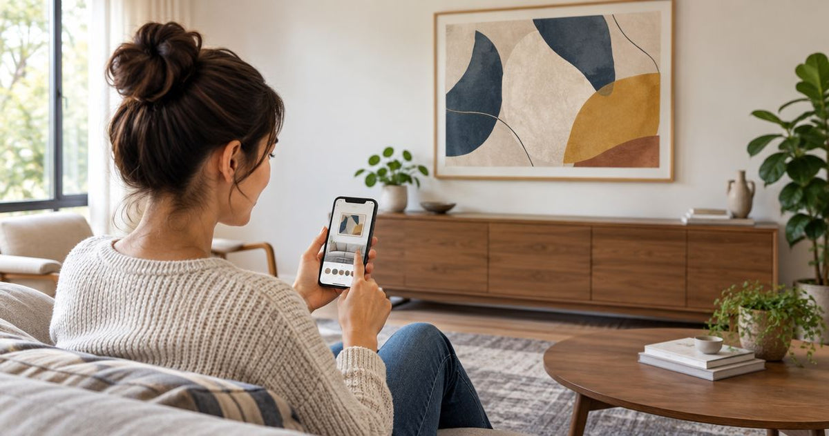 How to connect a room visualizer app to your art order