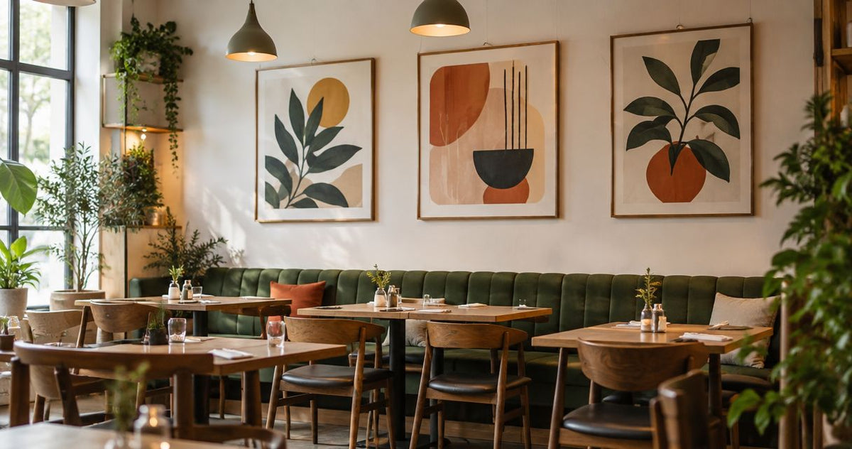 Wall art for restaurants and cafes: complete 2026 guide