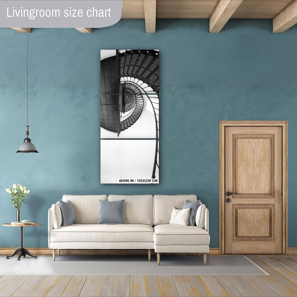 Outer Banks Lighthouse Print - Coastal Staircase Photography | Nautical Wall Art