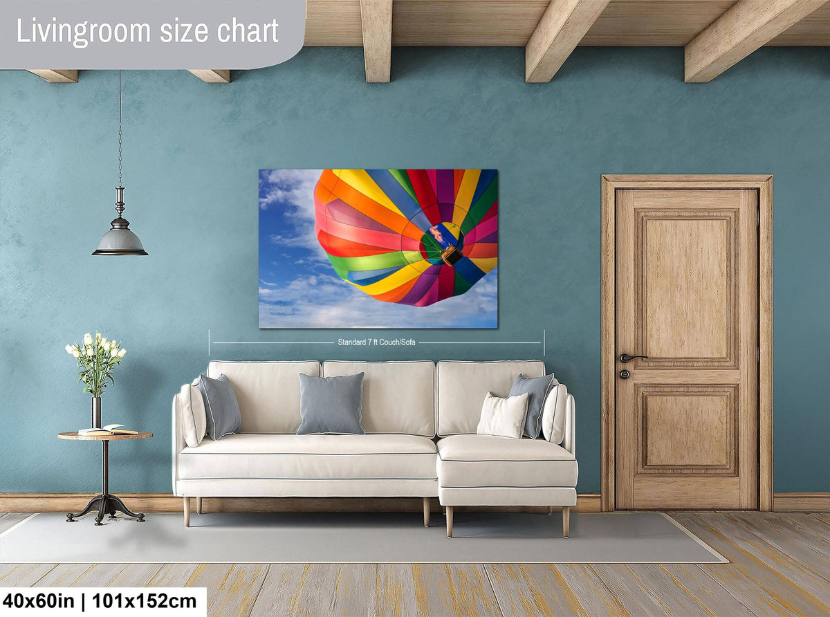 Hot Air Balloon Print – Utah Balloon Festival Art | Patriotic Wall Decor