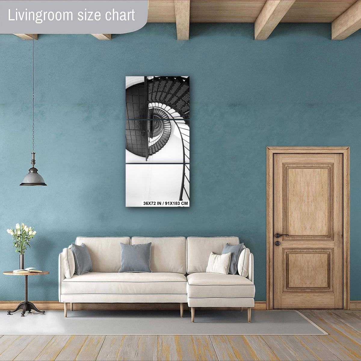 Outer Banks Lighthouse Print - Coastal Staircase Photography | Nautical Wall Art