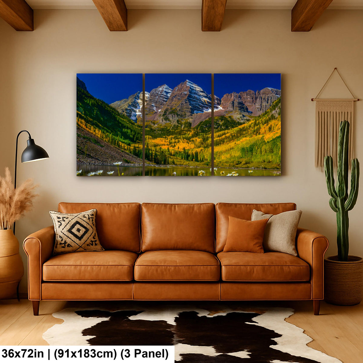 Maroon Bells Print – Autumn Landscape Wall Art With Fall Colors Artwork