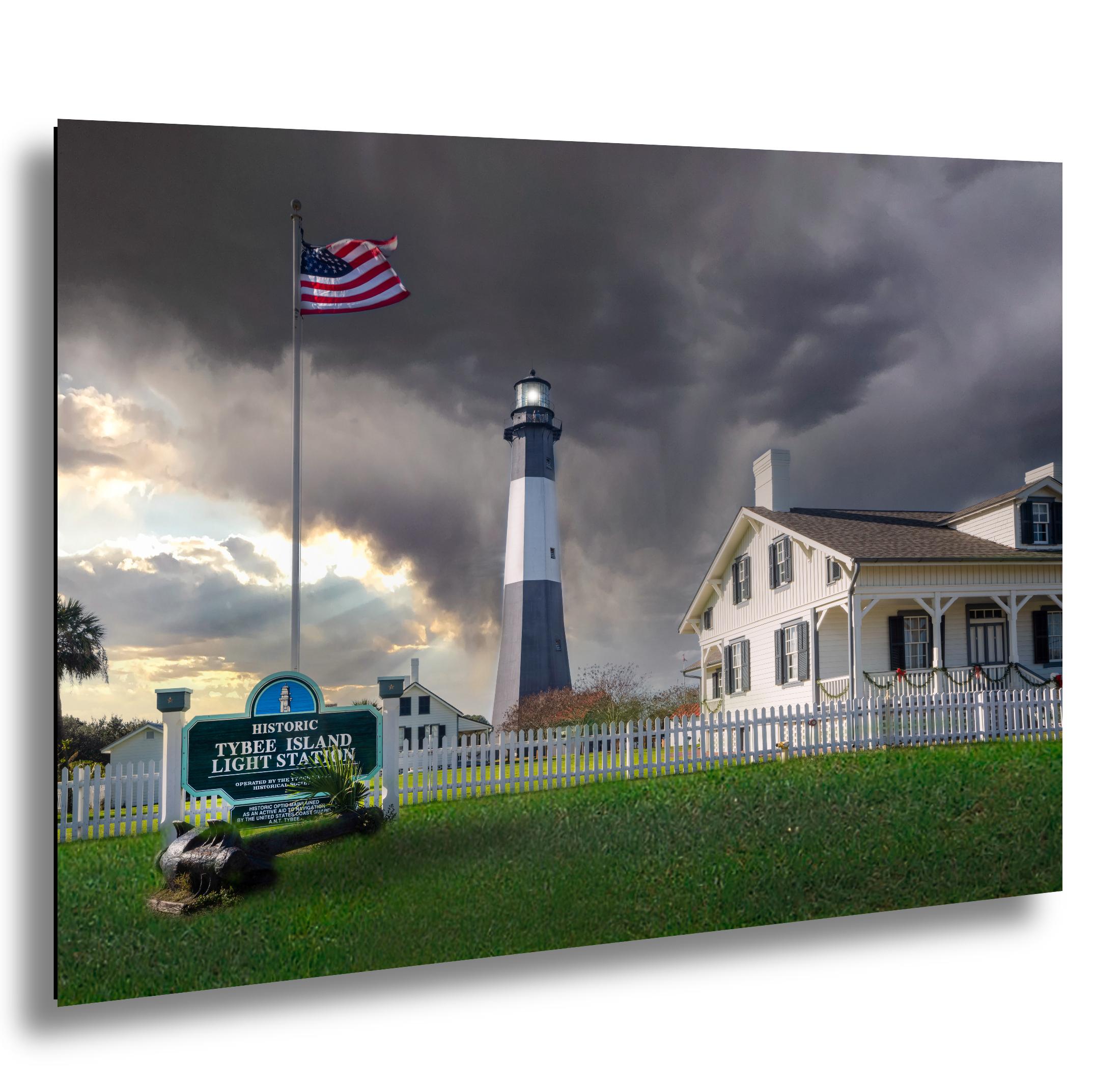 Tybee Island Lighthouse Print – Coastal Wall Art | Nautical Home Decor