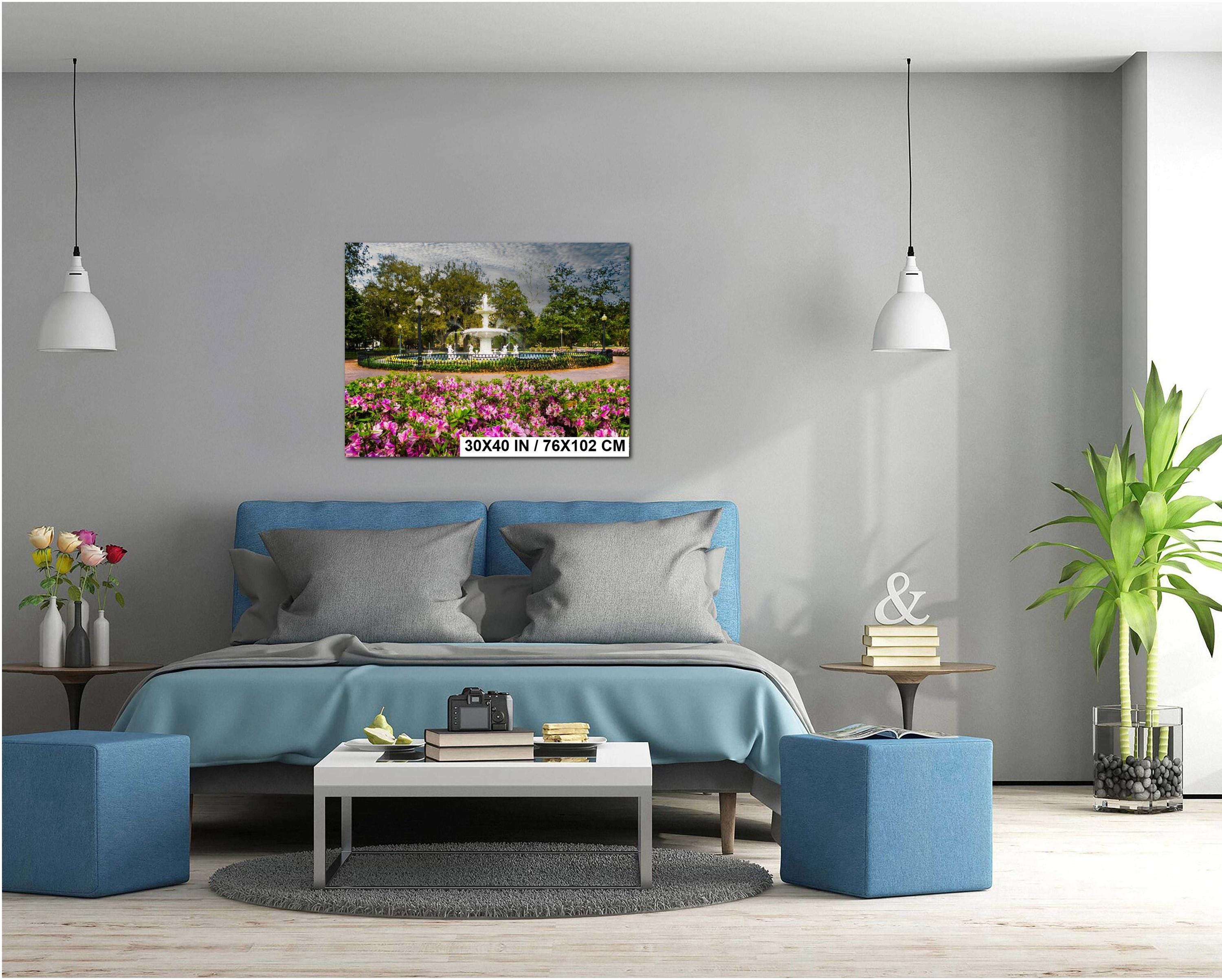 Savannah Forsyth Fountain Print – Historic Southern Landmark Photography Art