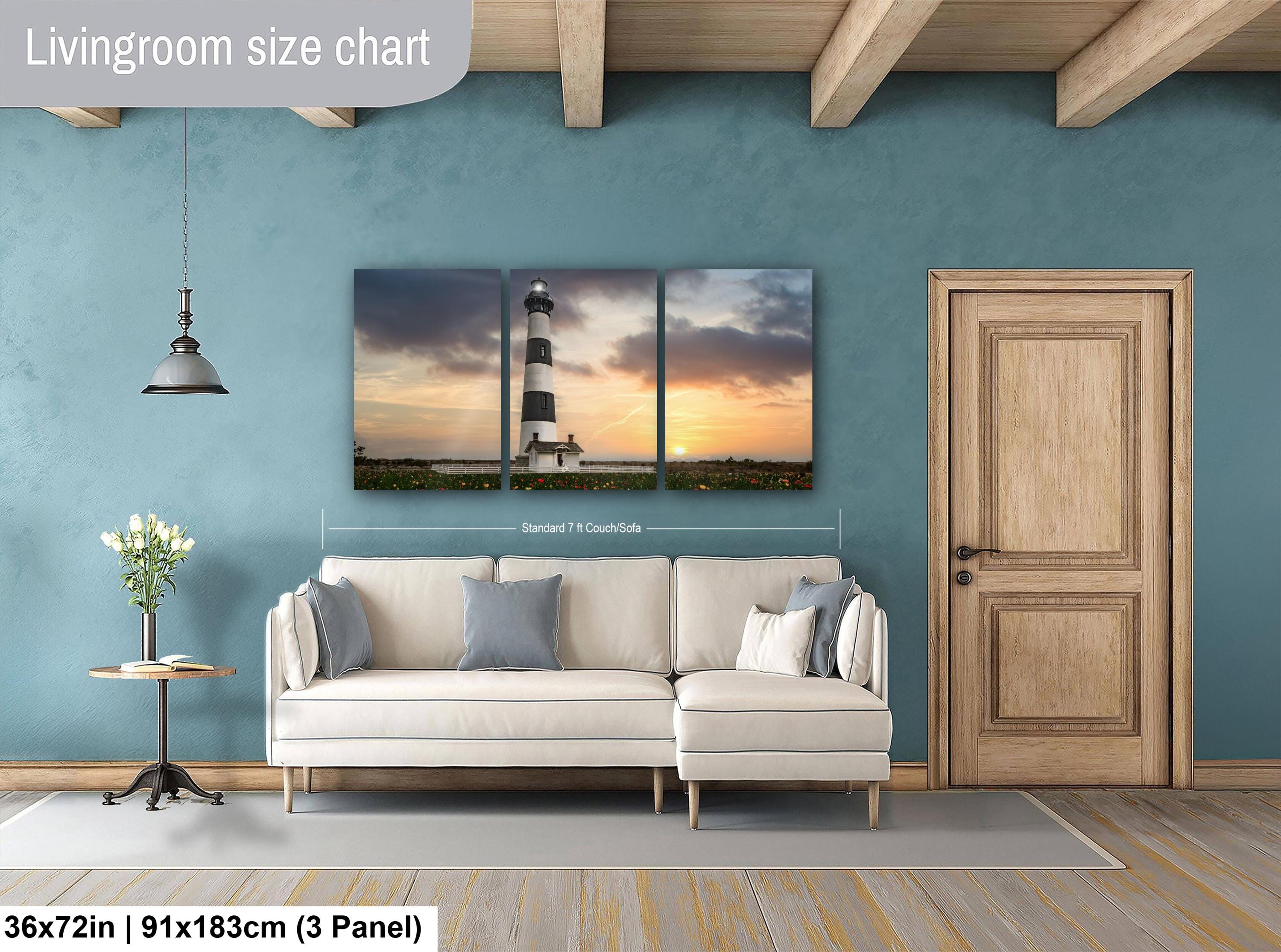 Lighthouse Wall Art - Rustic Coastal Photo Print | Nautical Decor for Home & Office