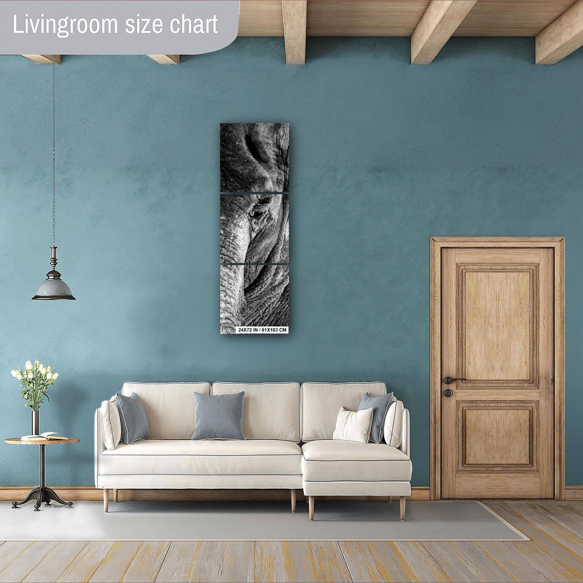 Elephant Wall Art – Majestic Wildlife Print | African Safari Home Decor