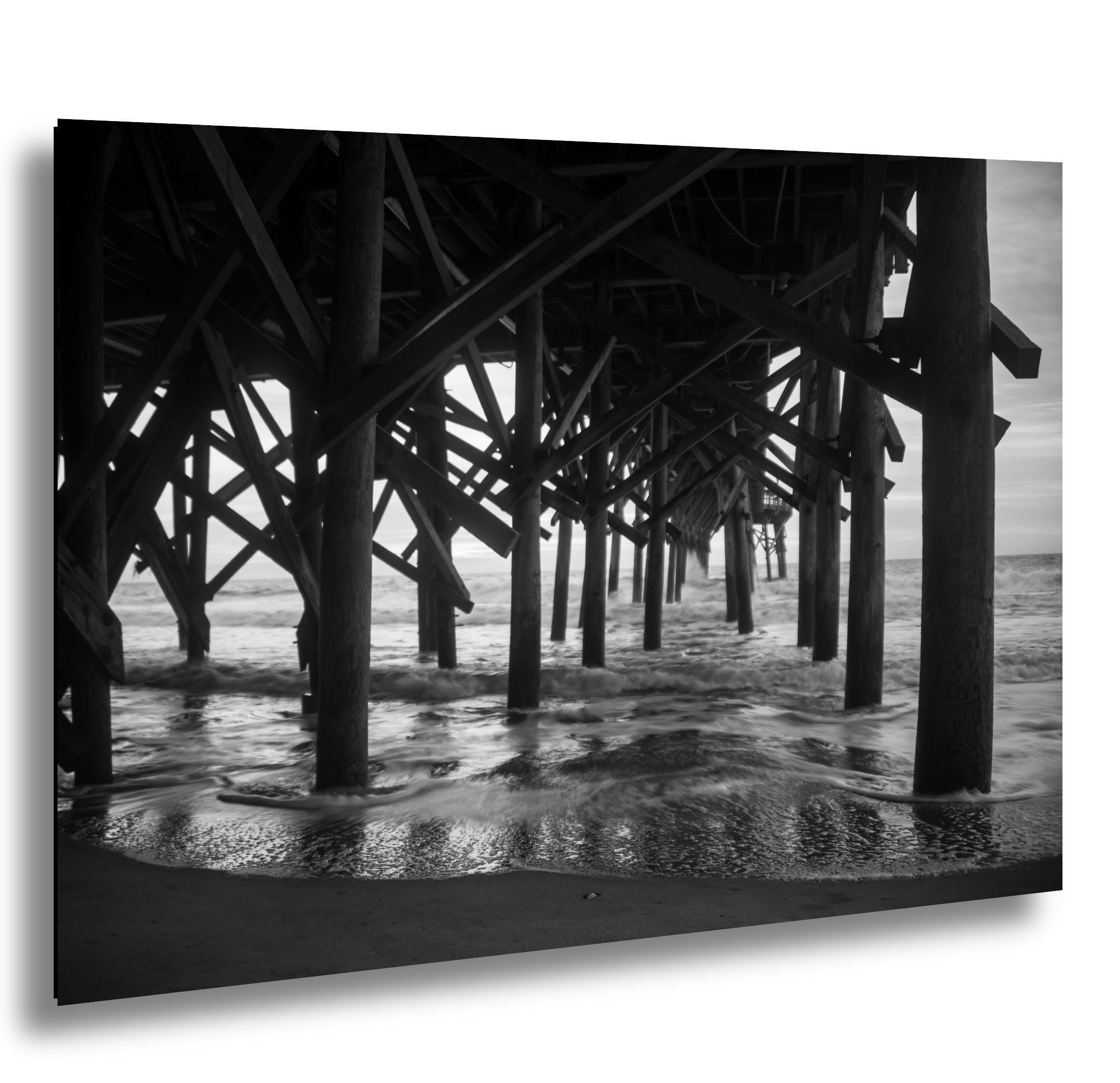 Winter Seascape Photography - Moody Coastal Wall Art | Dramatic Beach Print