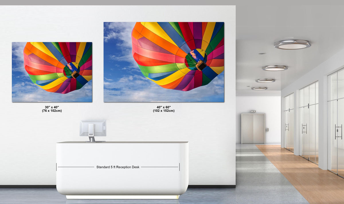 Hot Air Balloon Print – Utah Balloon Festival Art | Patriotic Wall Decor