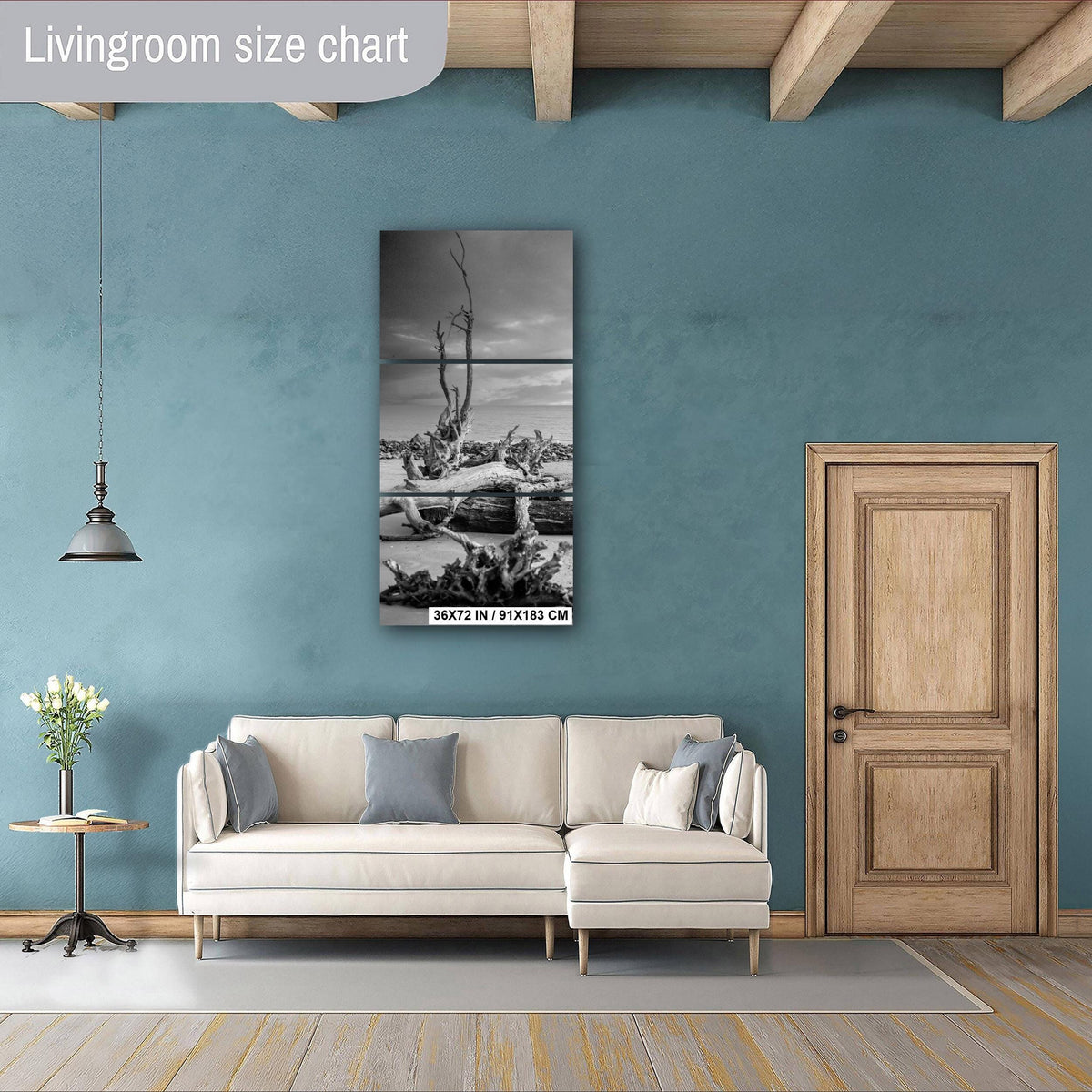 Driftwood Beach Print - Georgia Coastal Landscape Art | Seaside Wall Photo