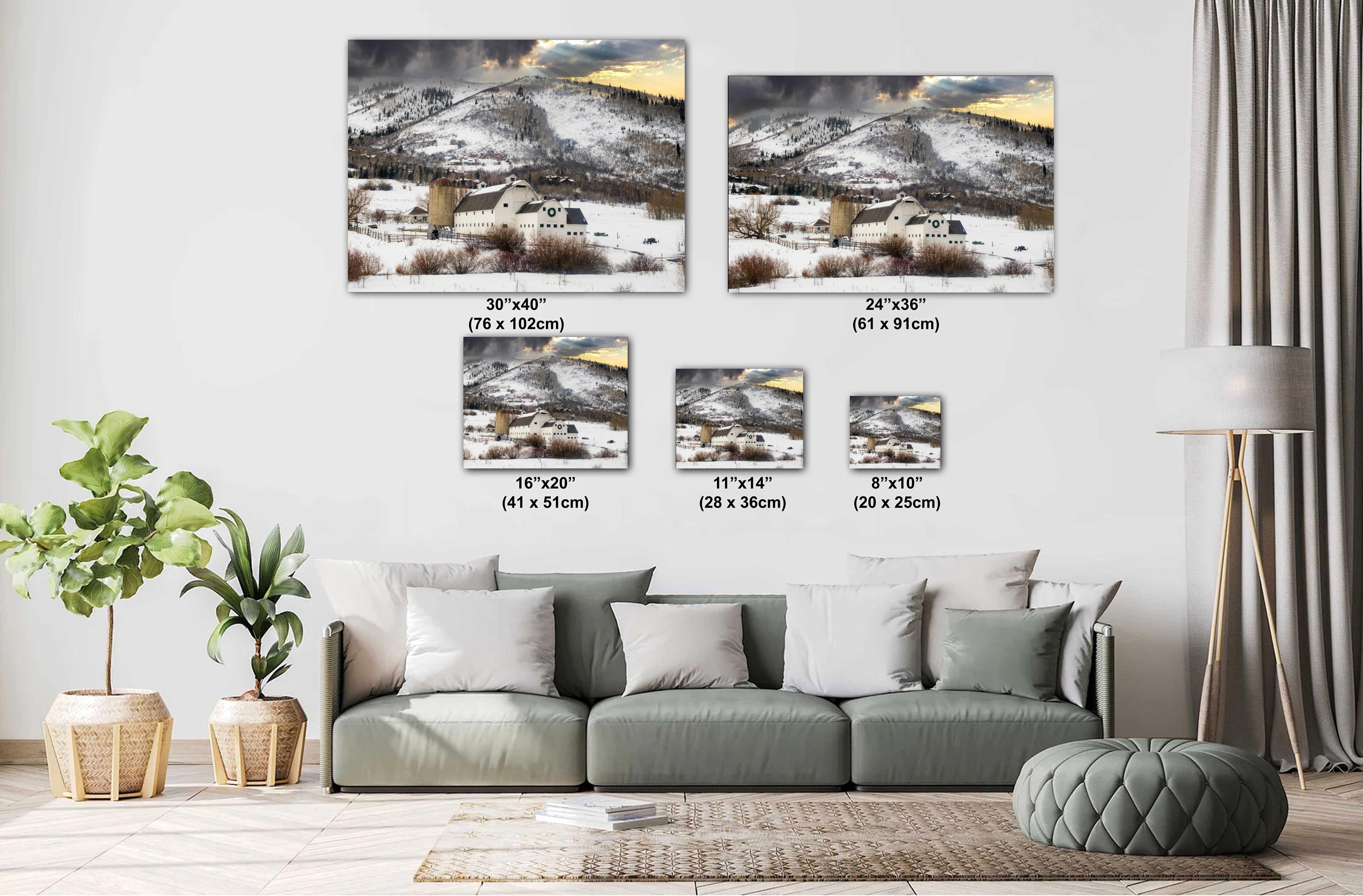 Rocky Mountain Landscape Print – Utah Wall Decor | Rustic Farmhouse Art