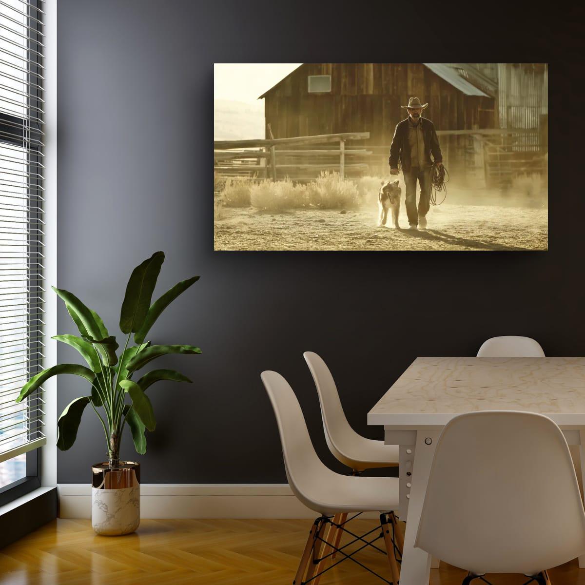 Cowboy Art Print – Rustic Western Style Art | Texas Ranch Wall Decor