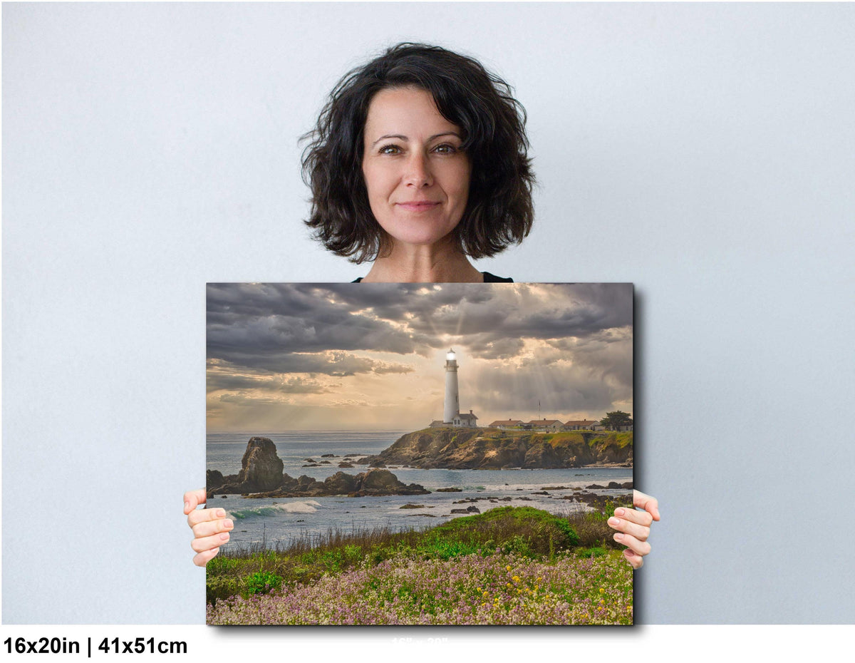 Lighthouse Wall Art - Coastal Photo Print | Rustic Maritime Decor for Home or Office