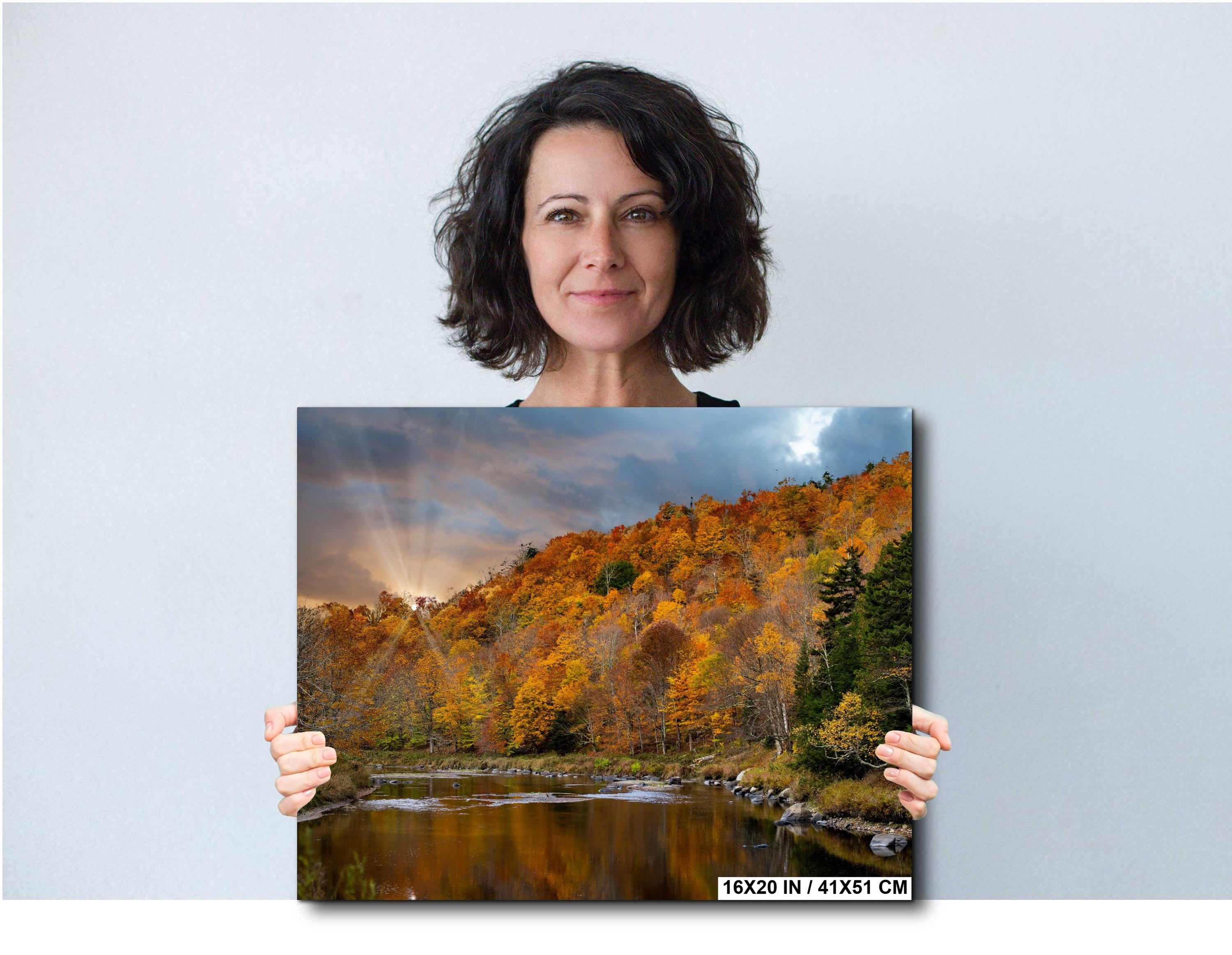 Adirondack Autumn Landscape - Fall Foliage Art | Vibrant Scenic Photo Print