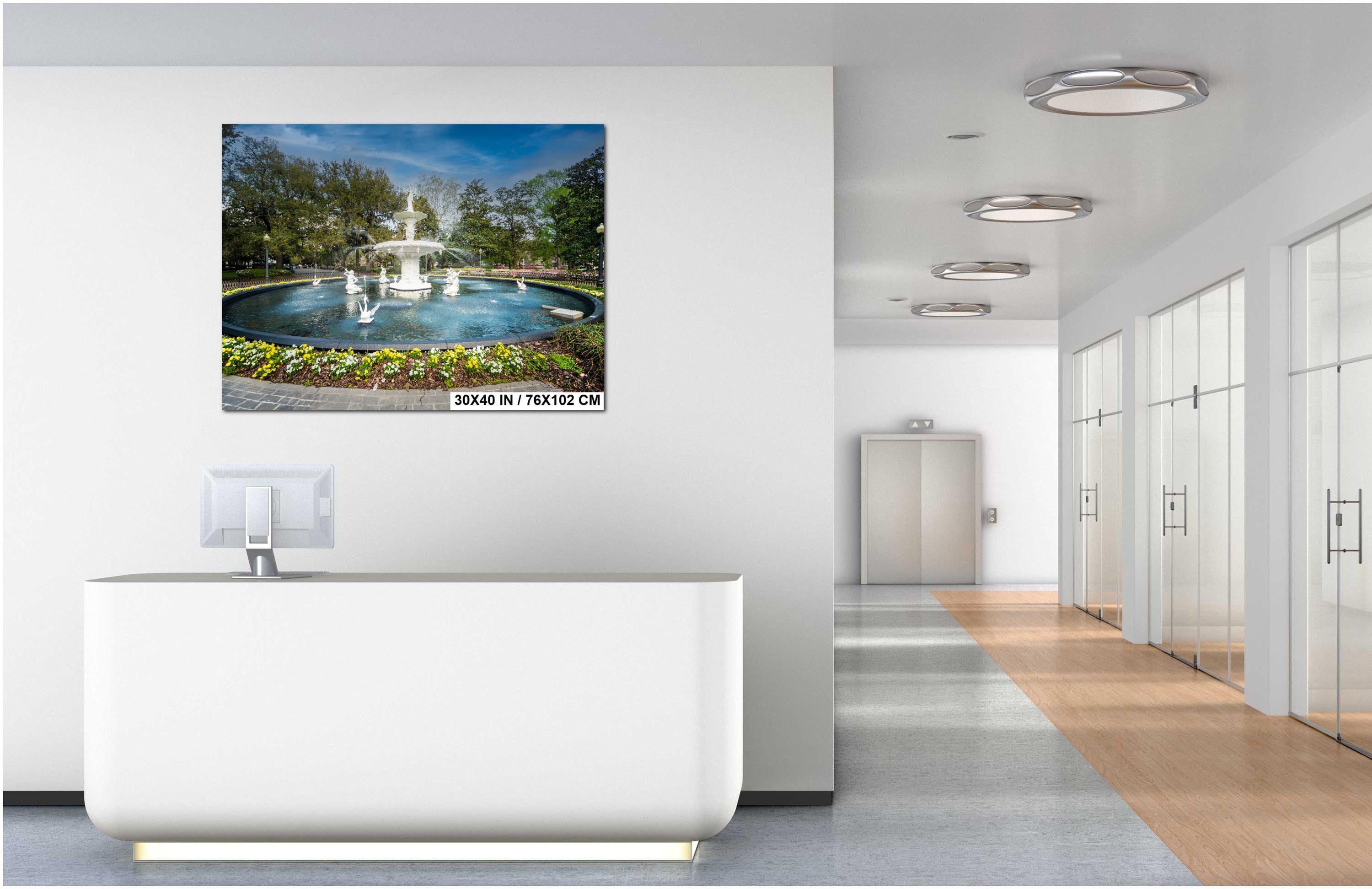 Savannah Forsyth Fountain Print – Historic Southern Landmark Art Photography