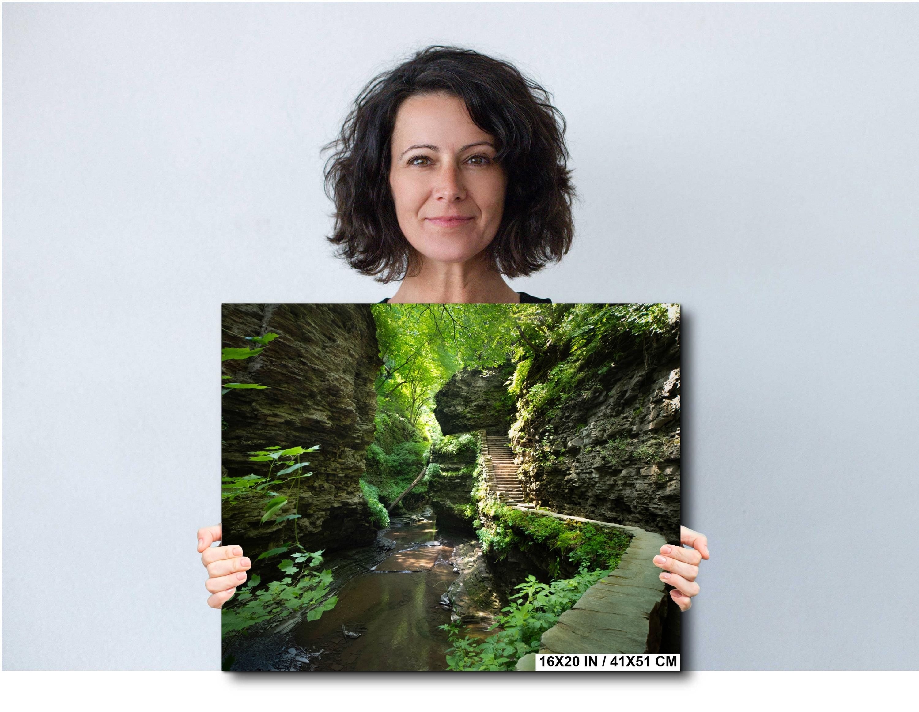 Watkins Glen Waterfall Print – Scenic Nature Wall Art | Landscape Photography
