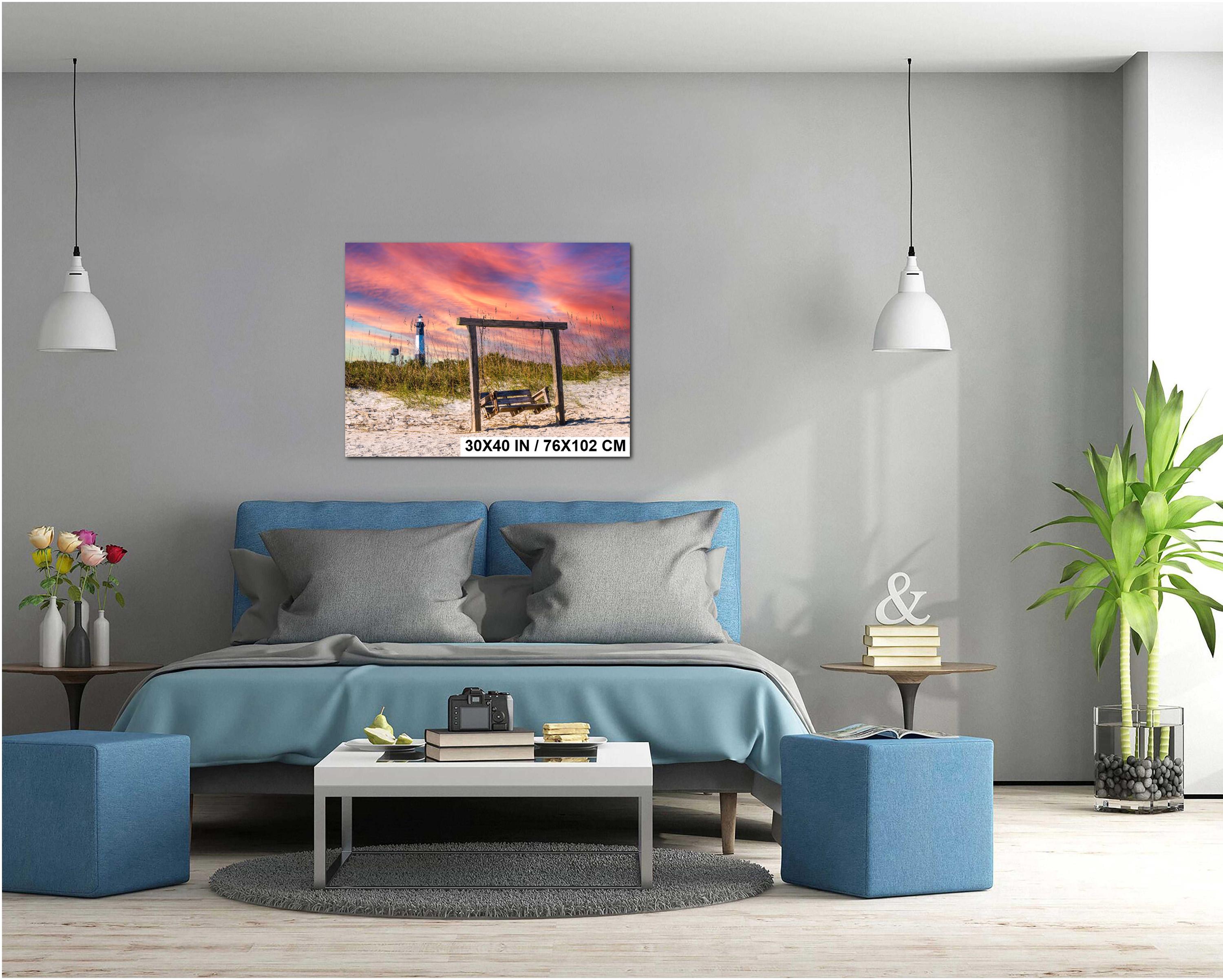 Tybee Island Wall Art – Coastal Fine Art Print with Savannah Lighthouse Decor