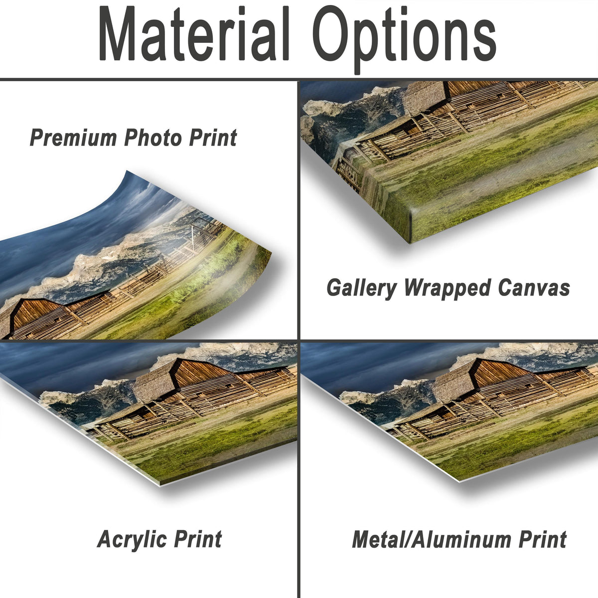 Moulton Barn Print - Grand Teton Photography | Wyoming Scenic Wall Art