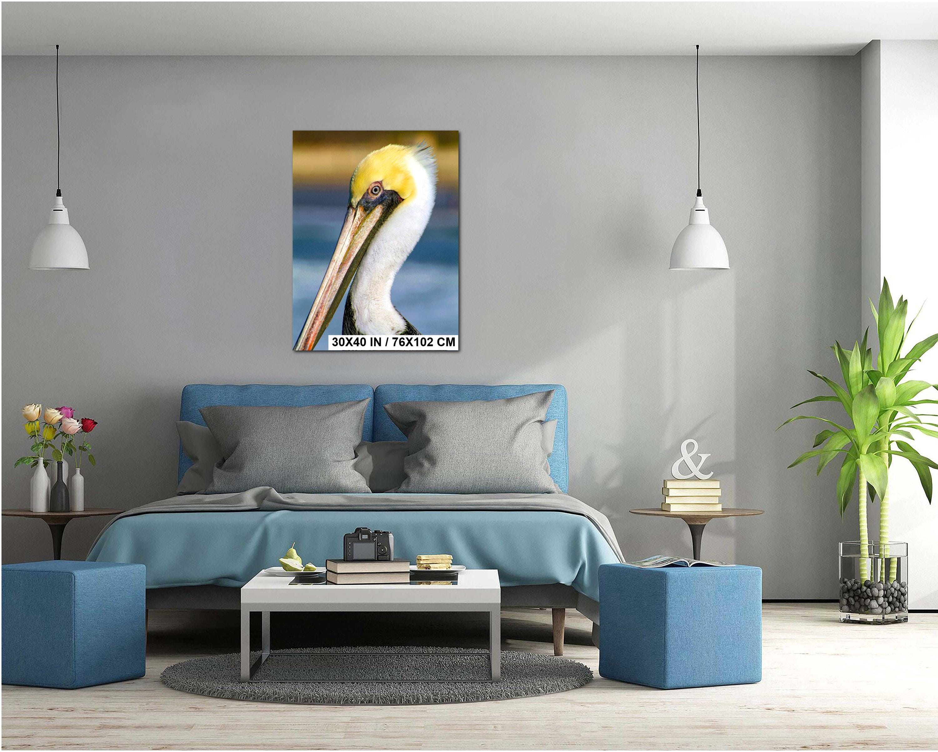Pelican Wall Art - California Coastal Bird Photography Print | Wildlife Decor