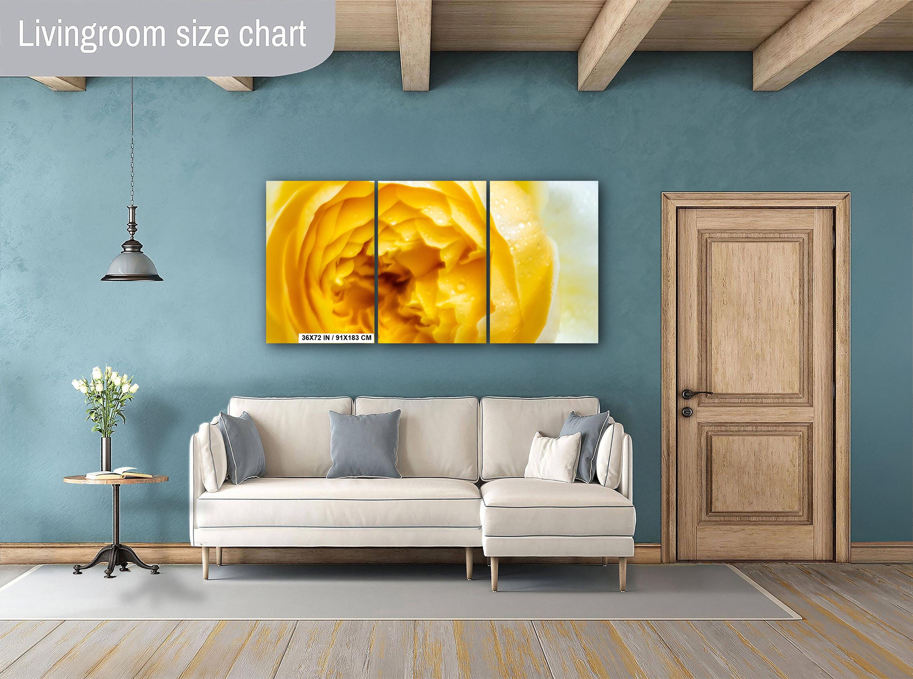 Yellow Rose Wall Art – Vibrant Floral Photography Print | Modern Home Decor