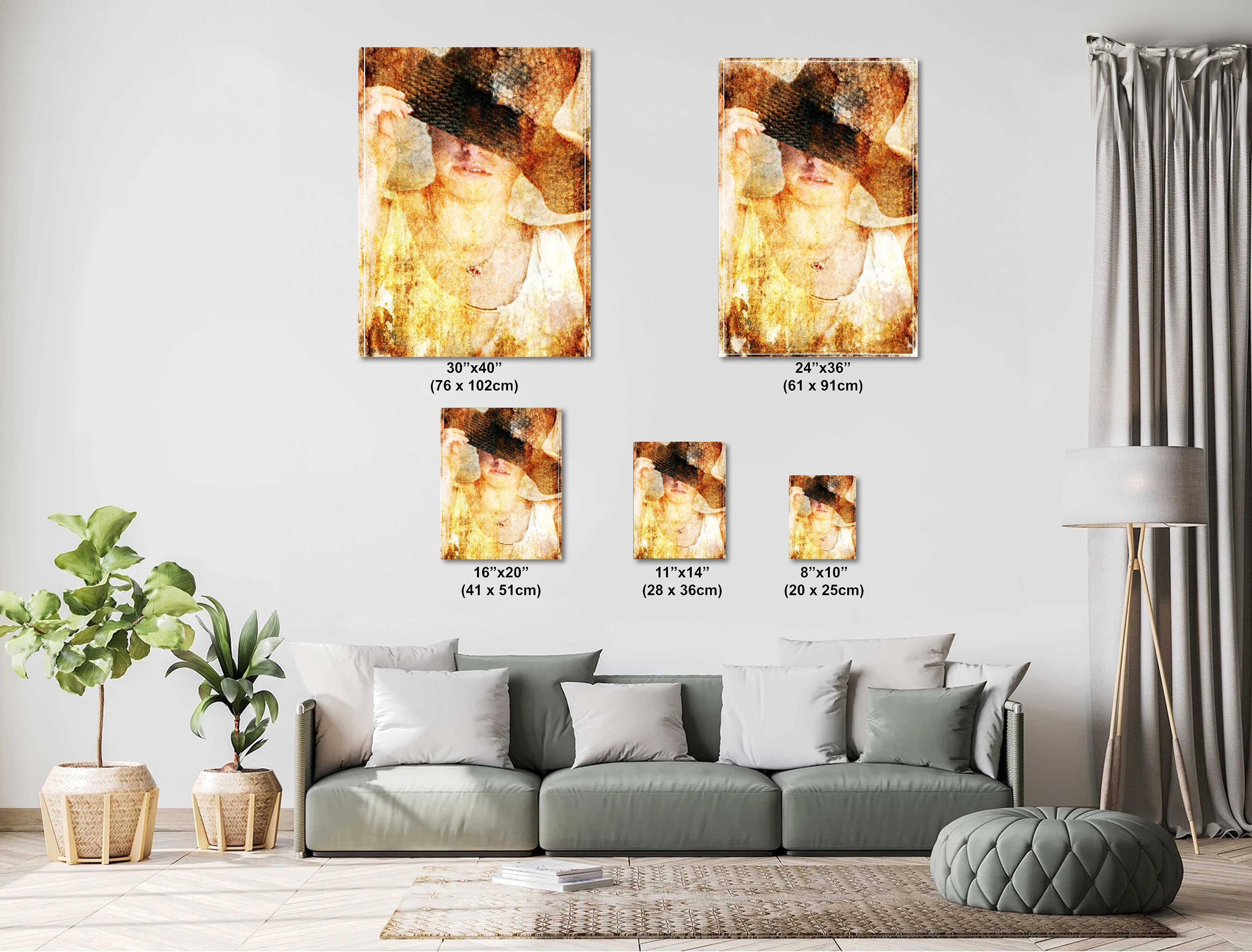 Fine Art Portrait Vintage Hat Print – Classic Portrait Wall Art on Archival Photo Paper