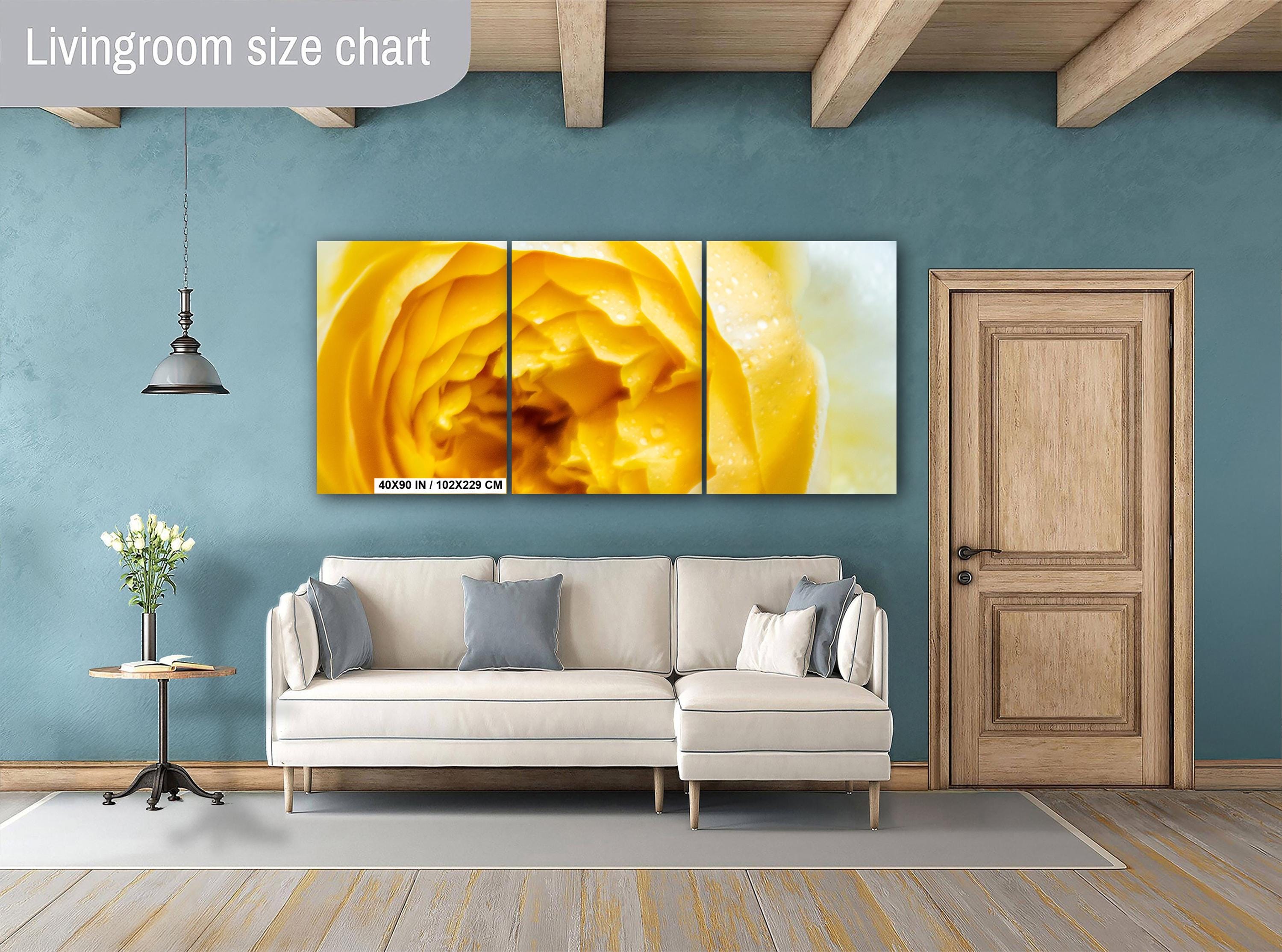 Yellow Rose Wall Art – Vibrant Floral Photography Print | Modern Home Decor