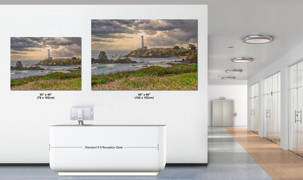 Lighthouse Wall Art - Coastal Photo Print | Rustic Maritime Decor for Home or Office