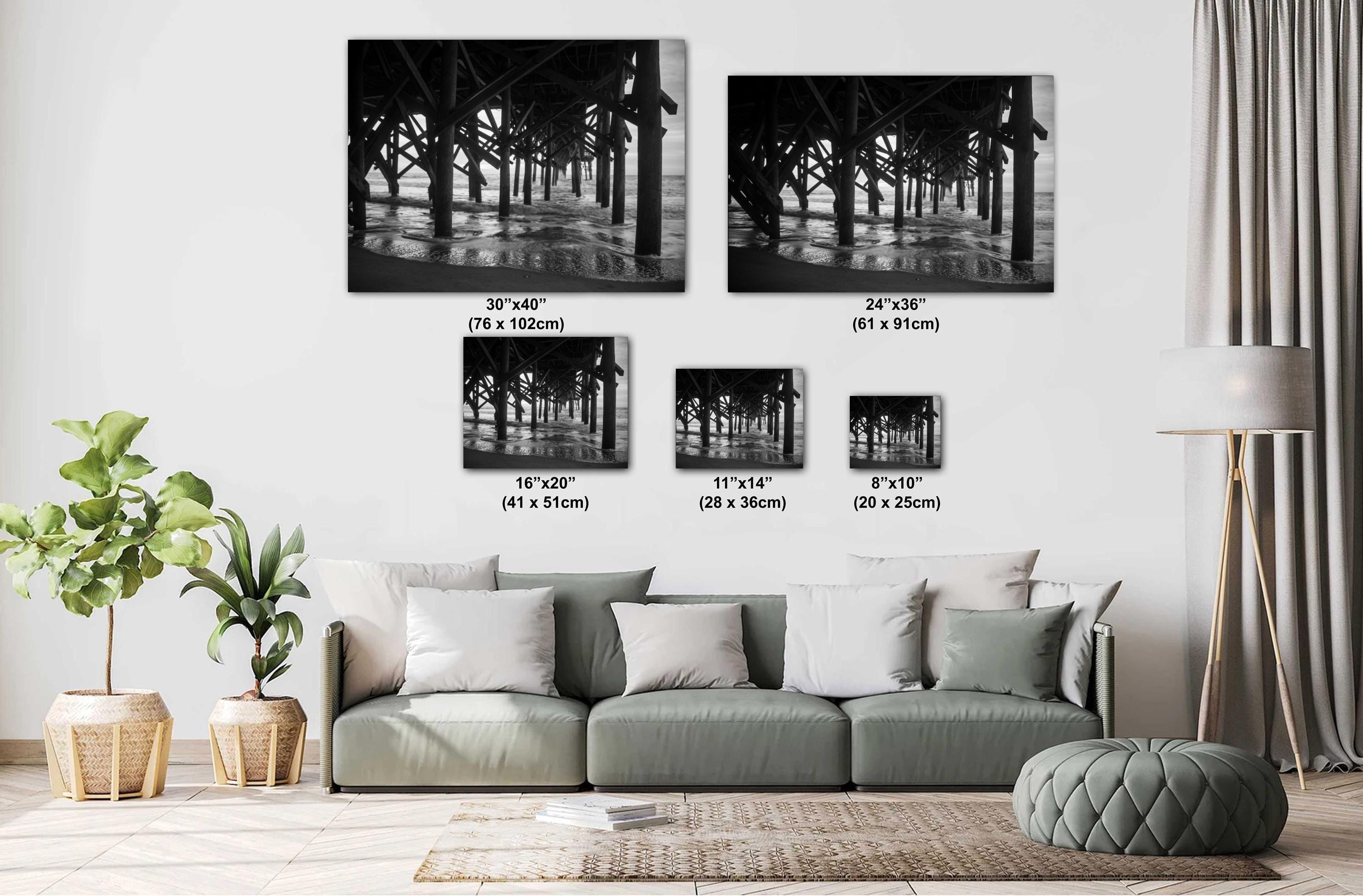 Winter Seascape Photography - Moody Coastal Wall Art | Dramatic Beach Print