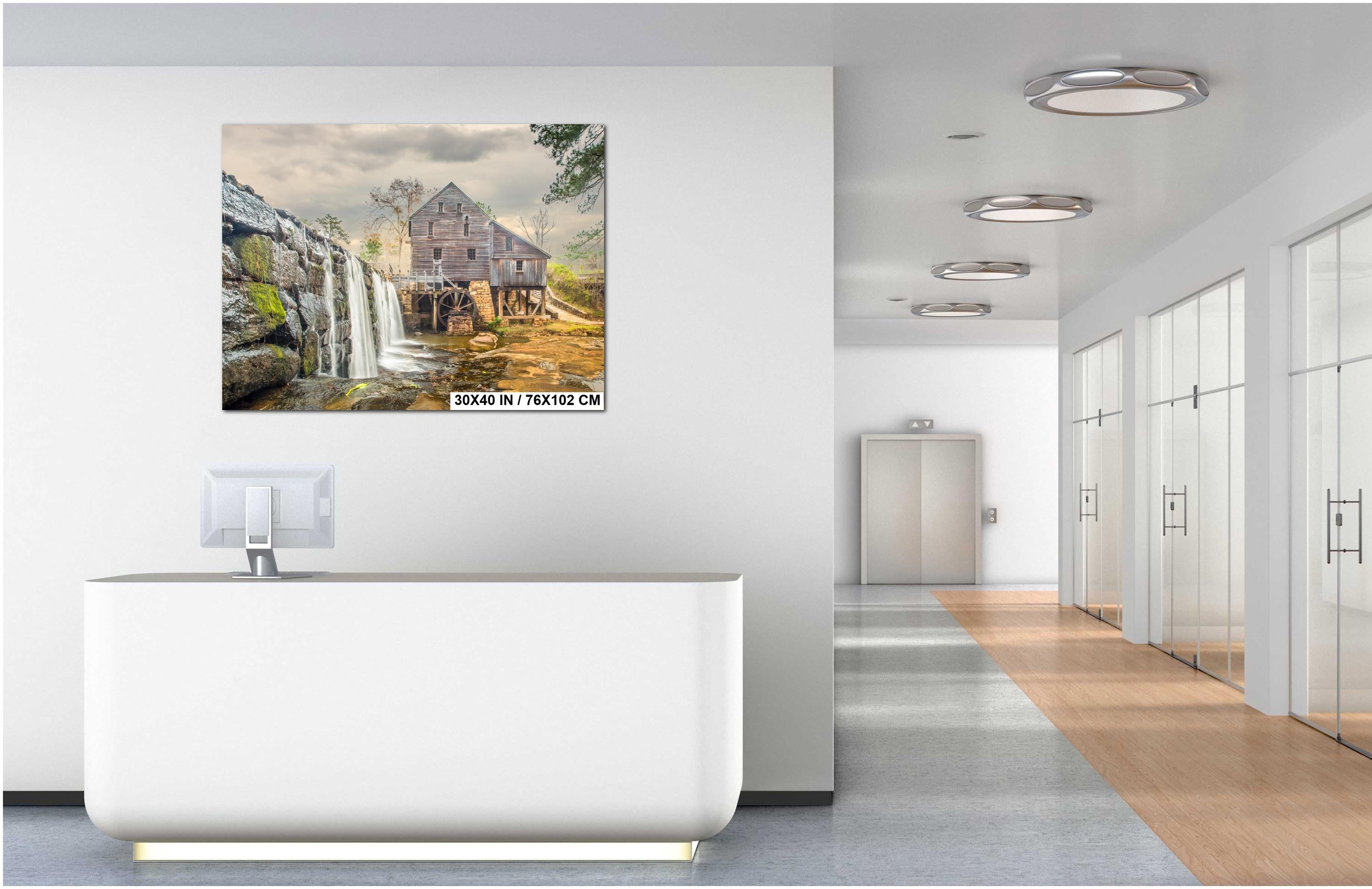 Yates Mill Photography Print – Historic Mill Photo Rustic Watermill Art Decor