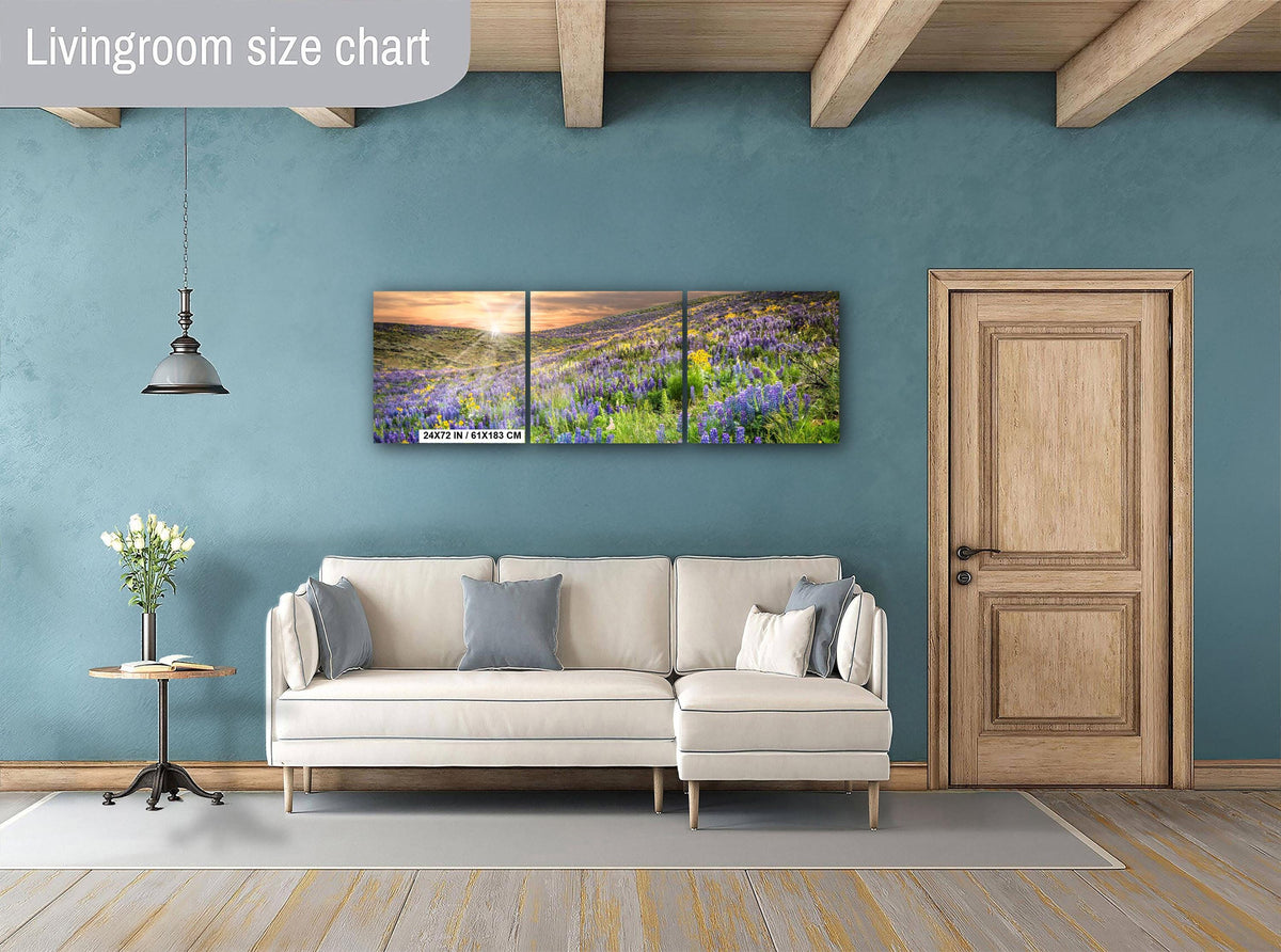 Lupine Flower Print – Colorful Idaho Floral Art | Vibrant Wildflower Photography Canvas