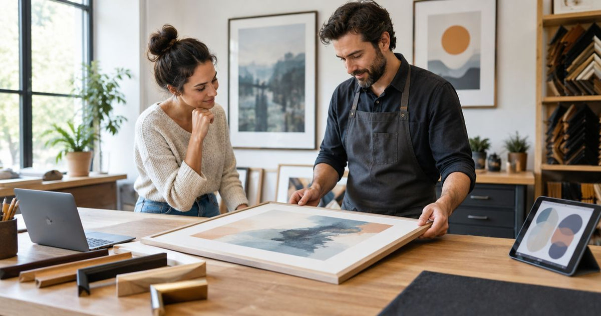 How to connect a custom framer to your fine art print order