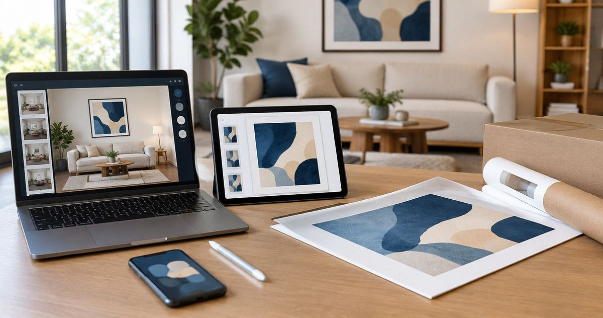 Virtual staging to real fine art prints: complete 2026 workflow