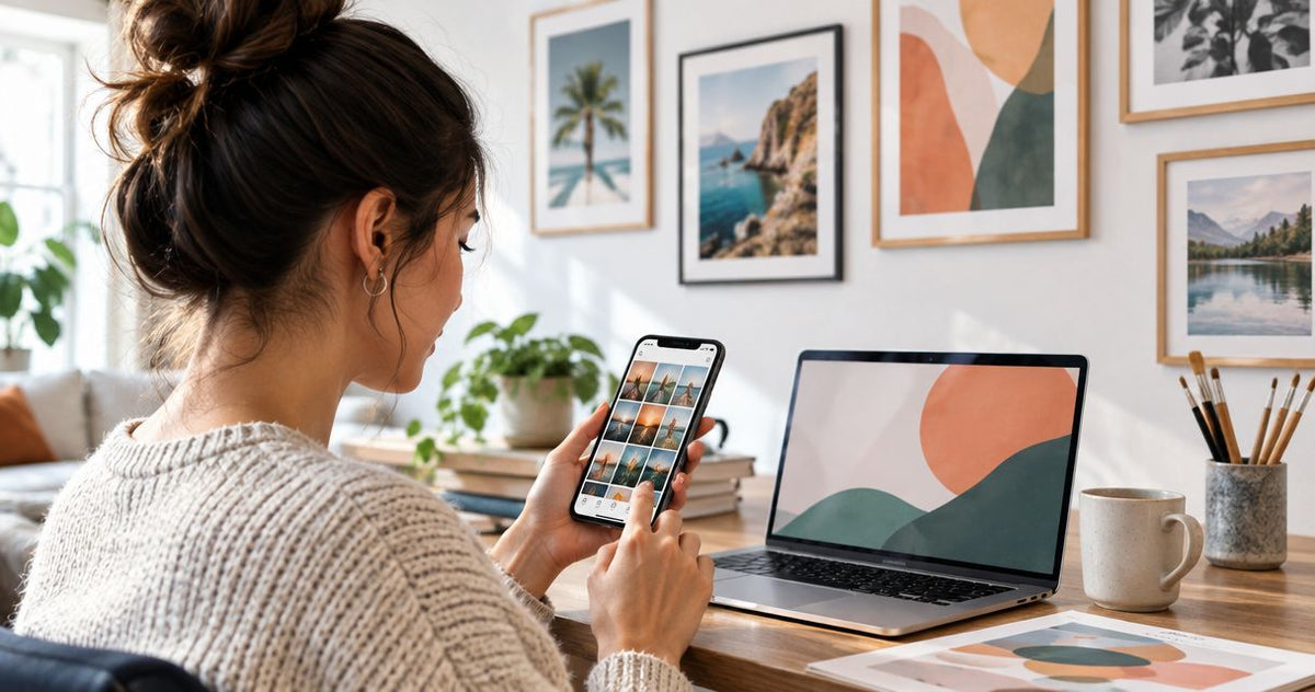 How to connect Instagram inspiration to your art order