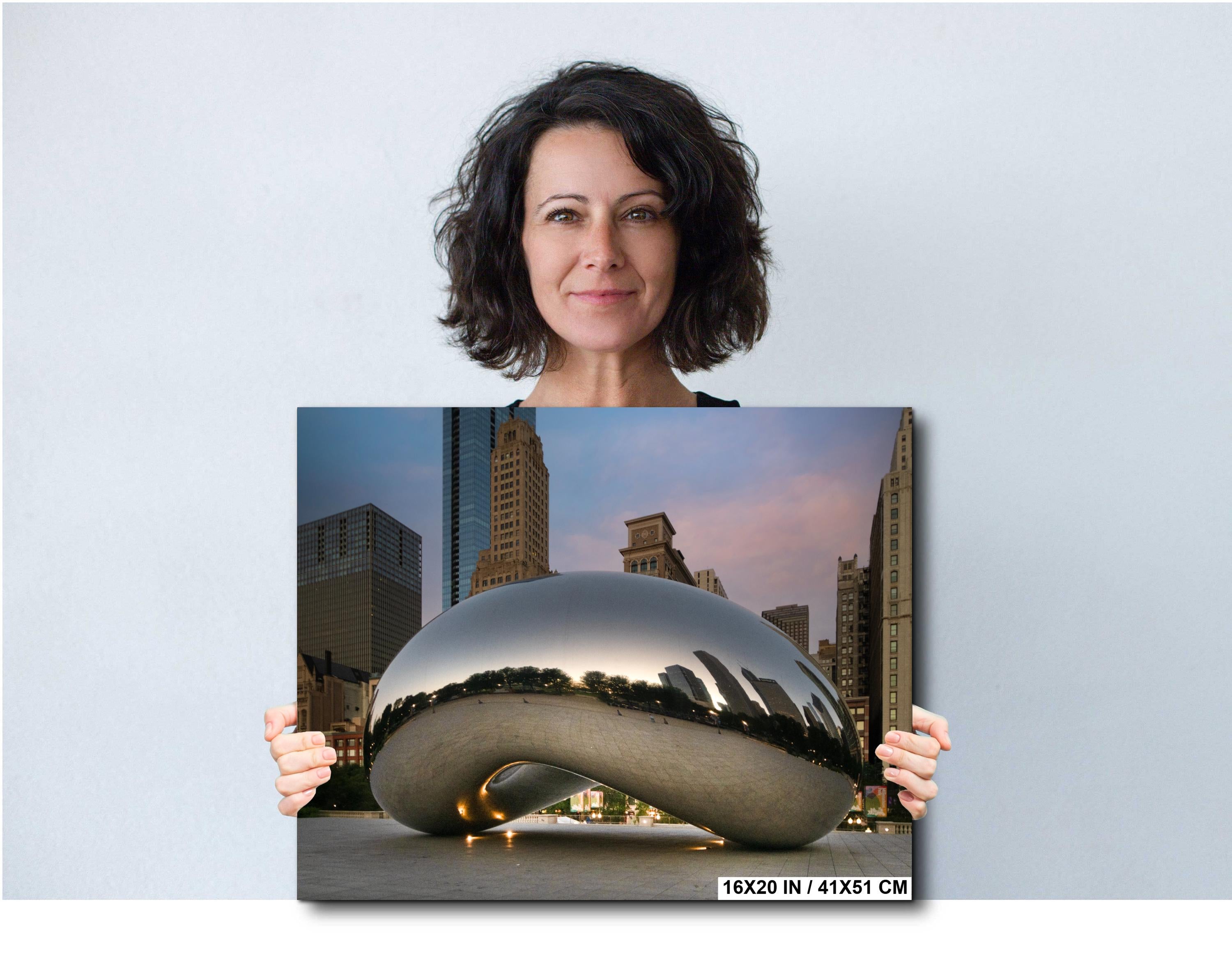 Chicago Bean Print - Modern Sculpture Wall Art | Urban Landmark Photography