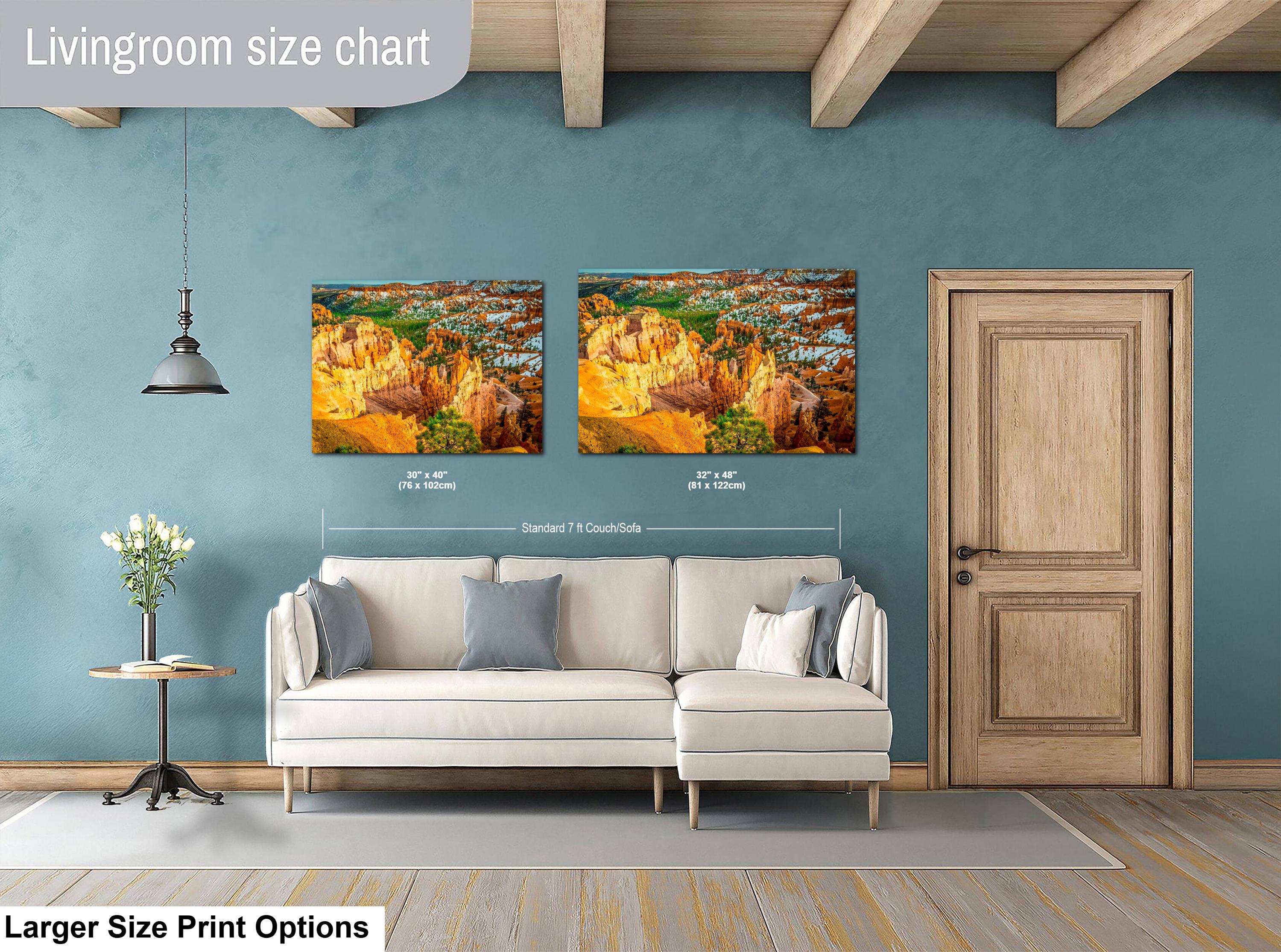 Bryce Canyon Wall Art – Winter Canyon Photography Print on Archival Paper