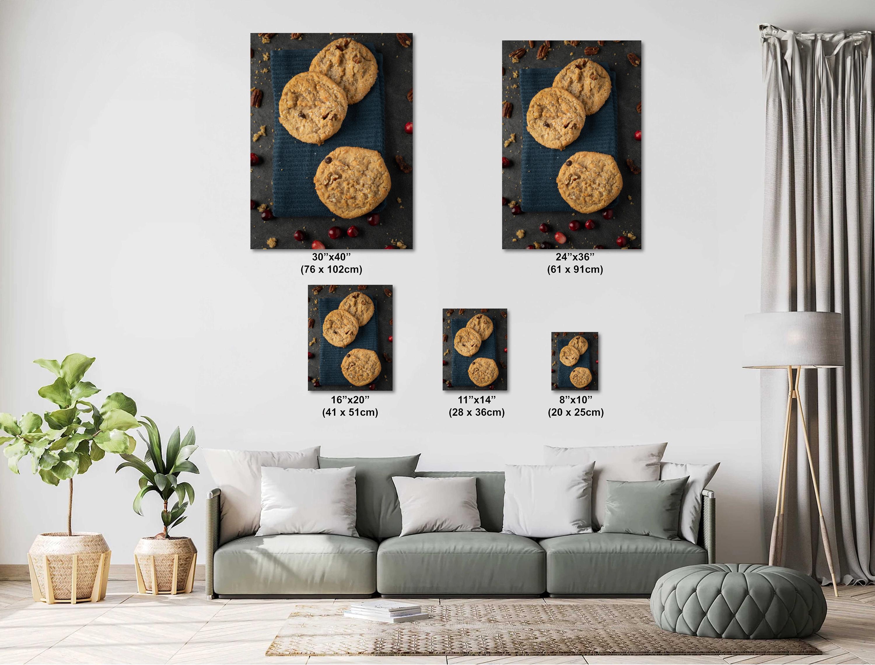 Cowboy Cookies Wall Art - Rustic Kitchen Decor | Vibrant Culinary Print