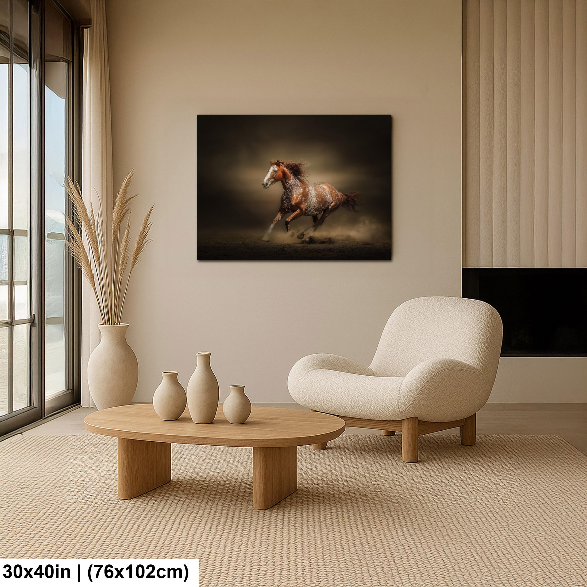 Cowboy Art Print – Palomino Horse Art | Rustic Western Home Decor