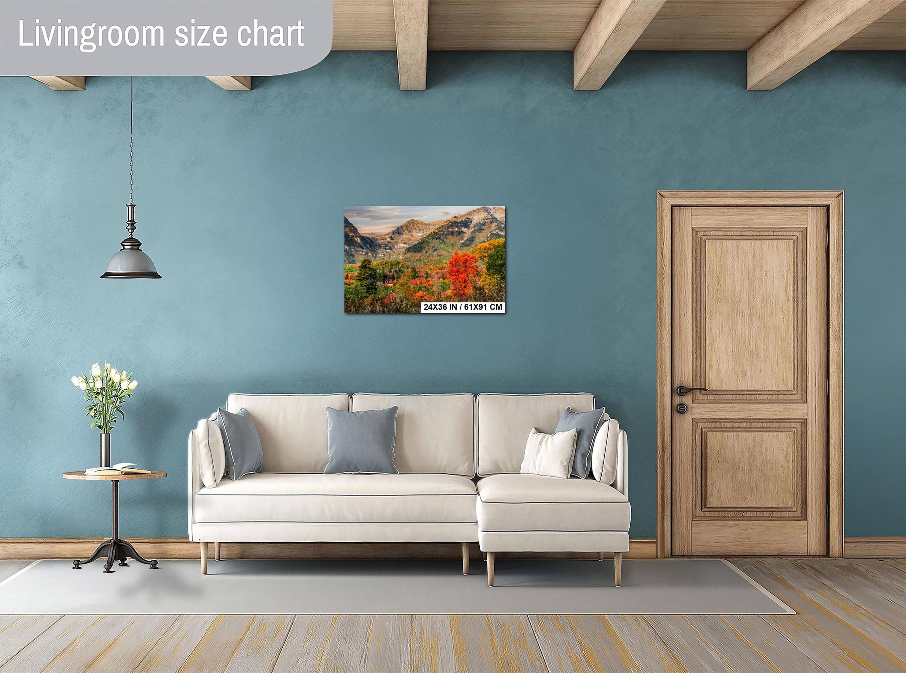 Autumn Mountain Landscape - Wasatch Mountain Art | Vibrant Leaf Print Decor