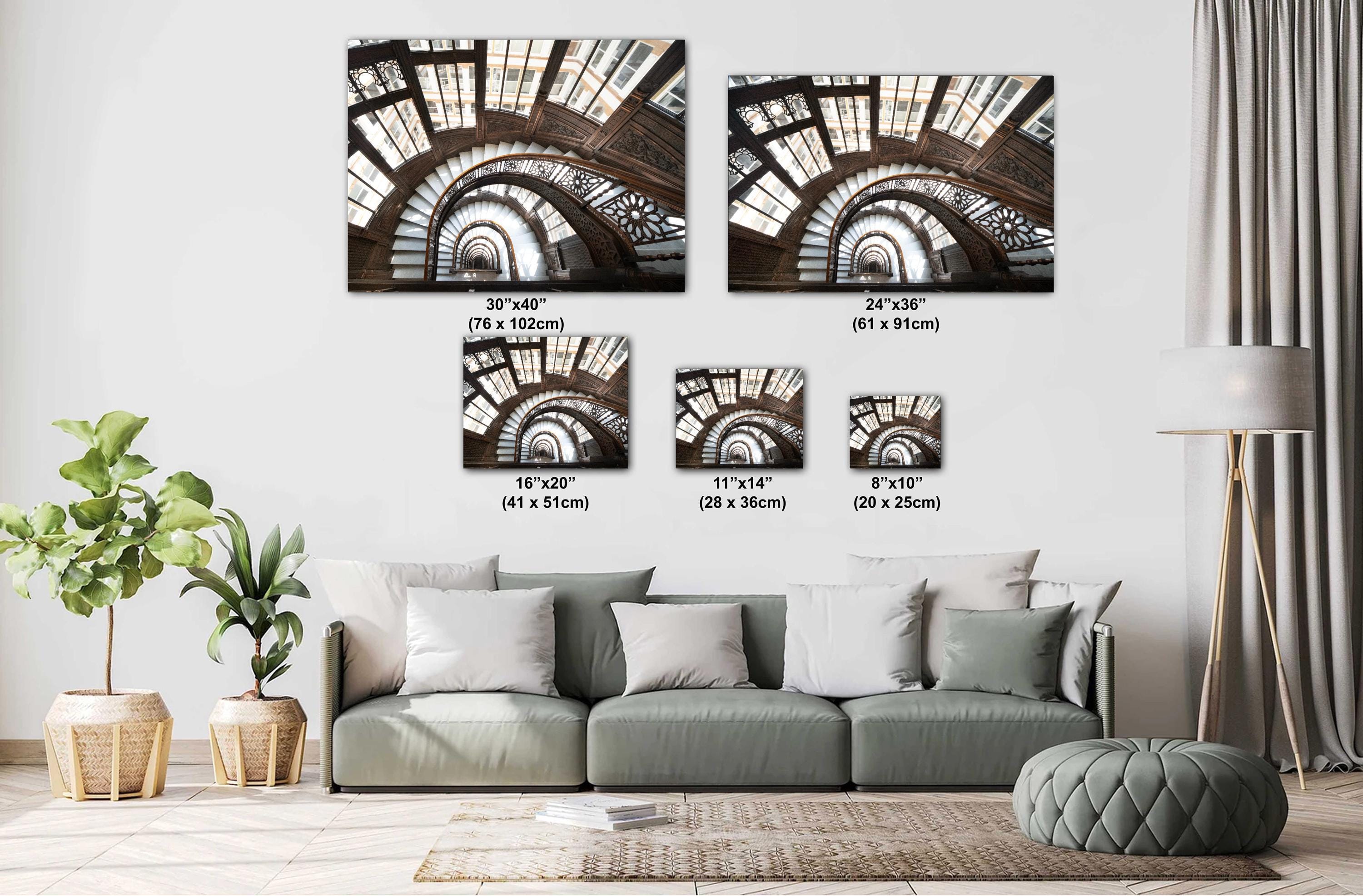 Oriole Staircase Print - Chicago Architecture Photography | Rookery Building Art