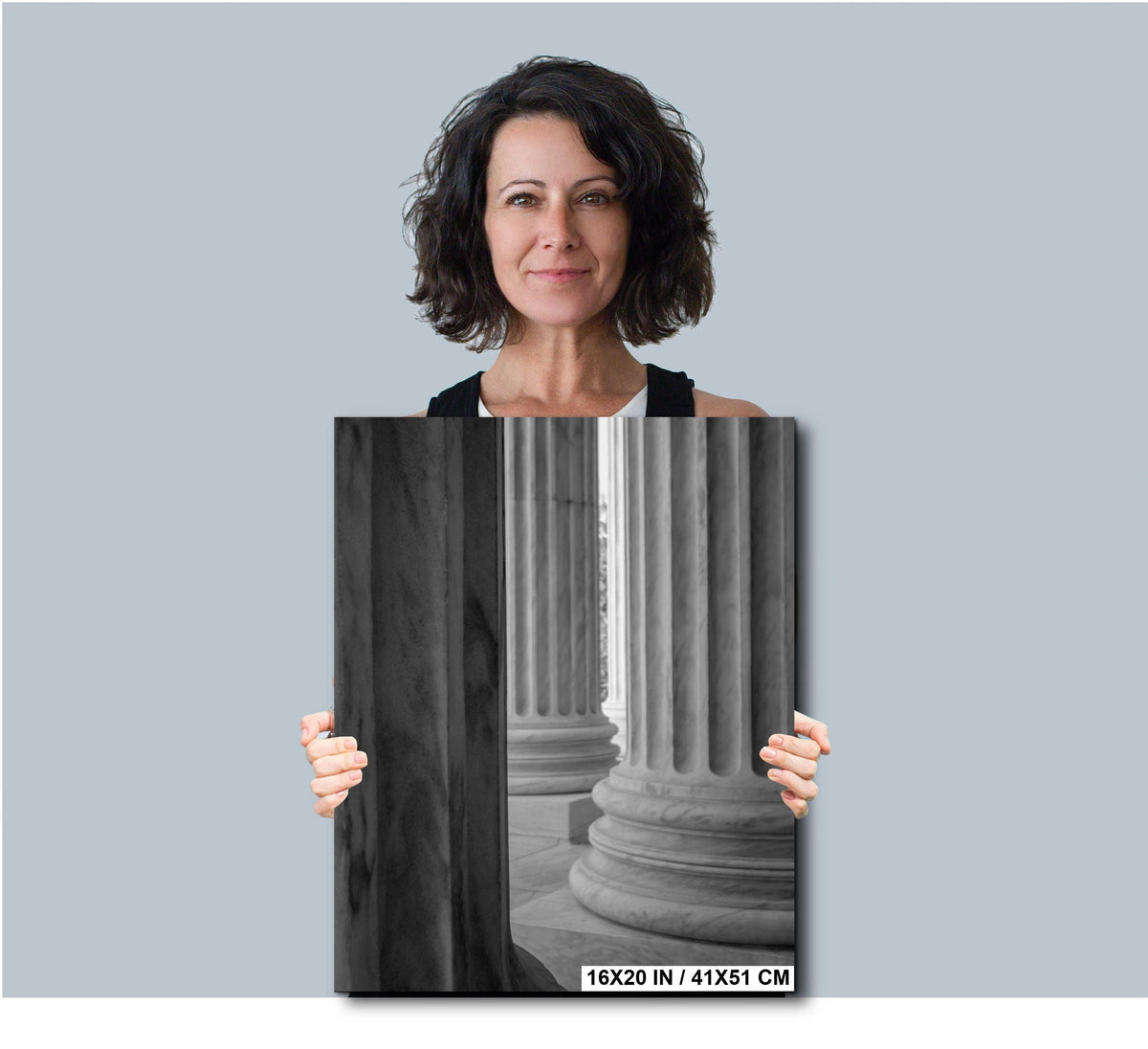 Marble Columns Photography – Supreme Court Architectural Wall Art | Classic Capital Decor