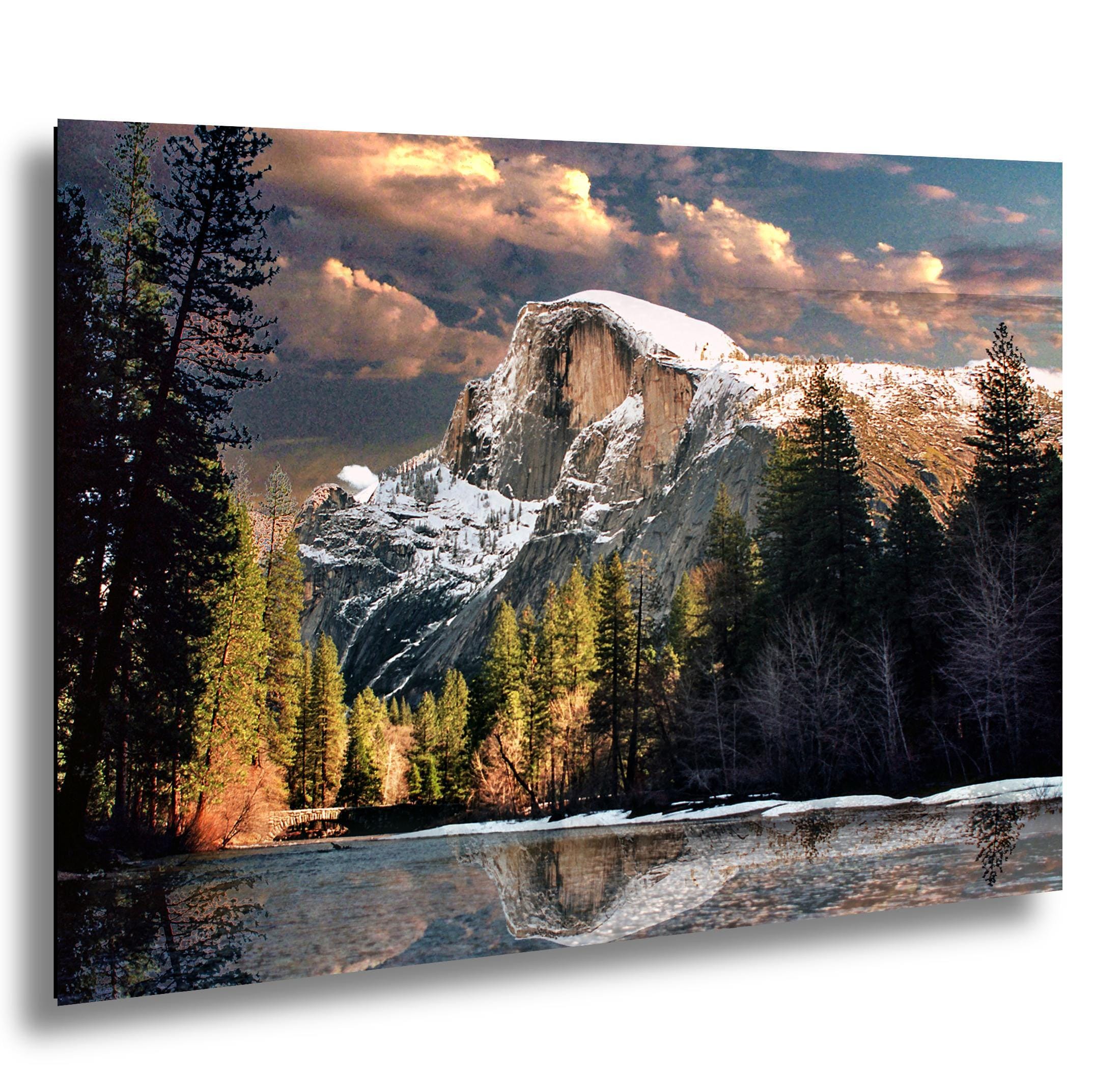 Yosemite Half Dome Print – Winter Landscape Art | Scenic Mountain Photography