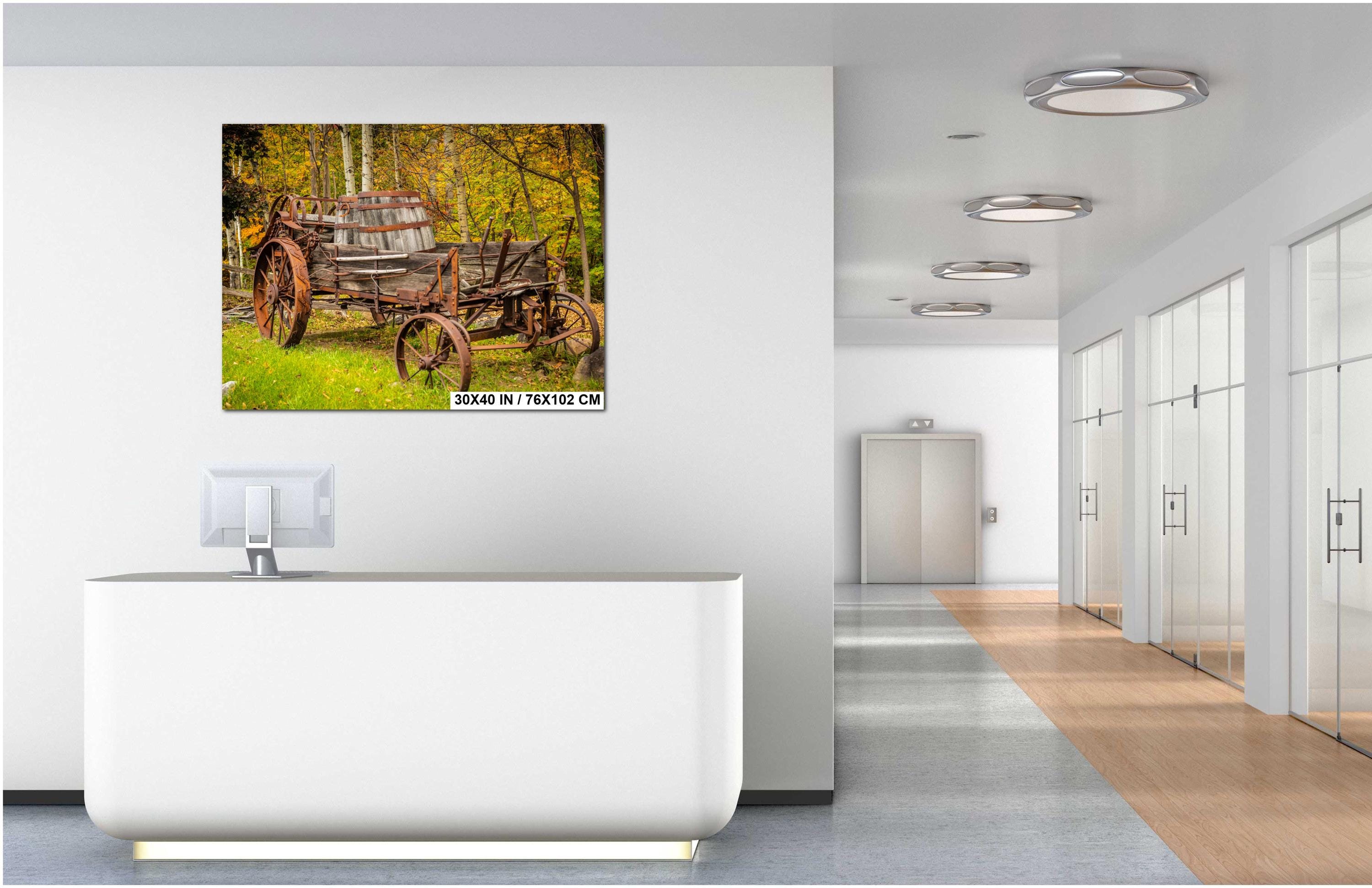 Adirondack Autumn Print – Rustic Wall Art | Abstract Fall Landscape Photo