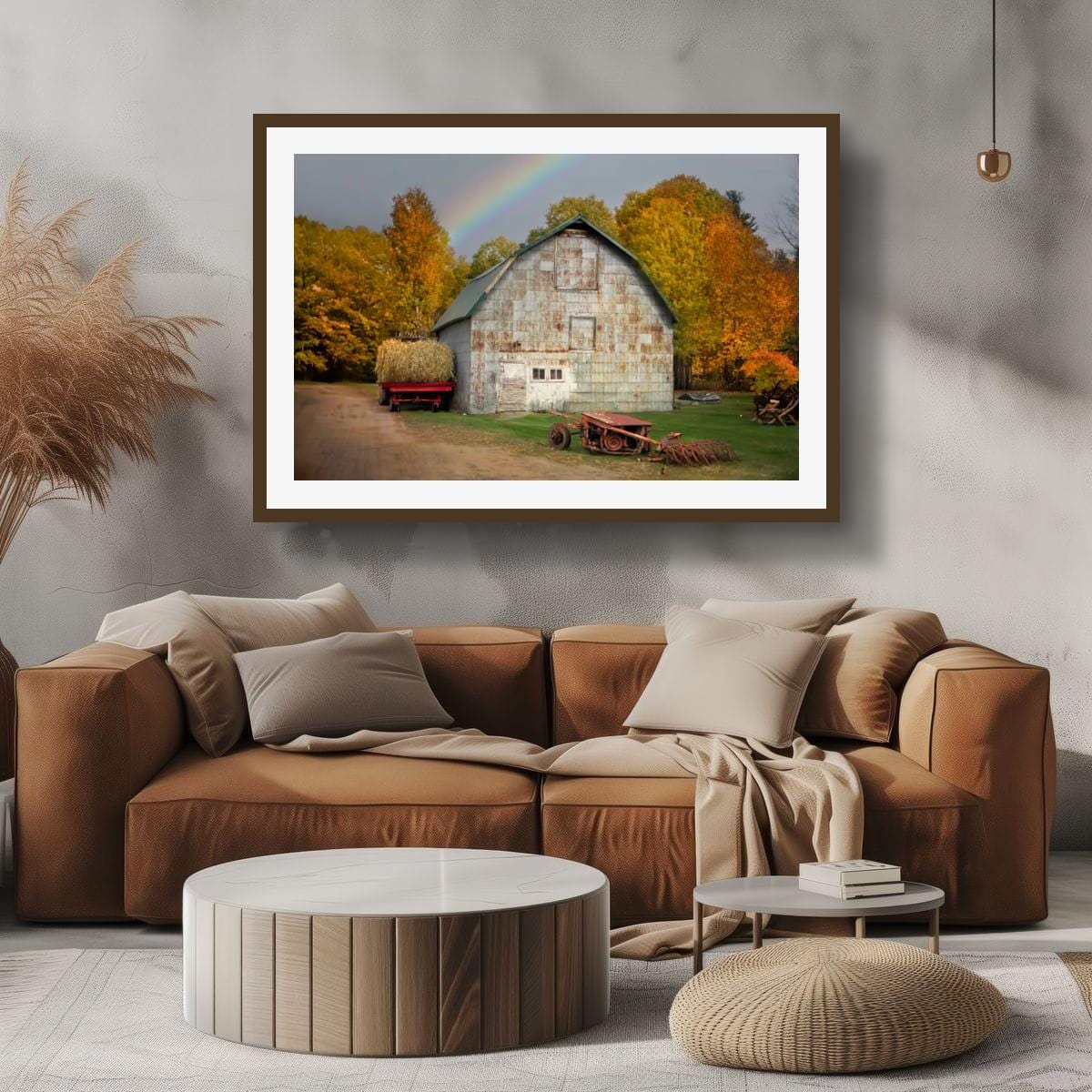 Adirondack Autumn Print - Rustic Wall Art Featuring Vintage Wagon & Fall Foliage