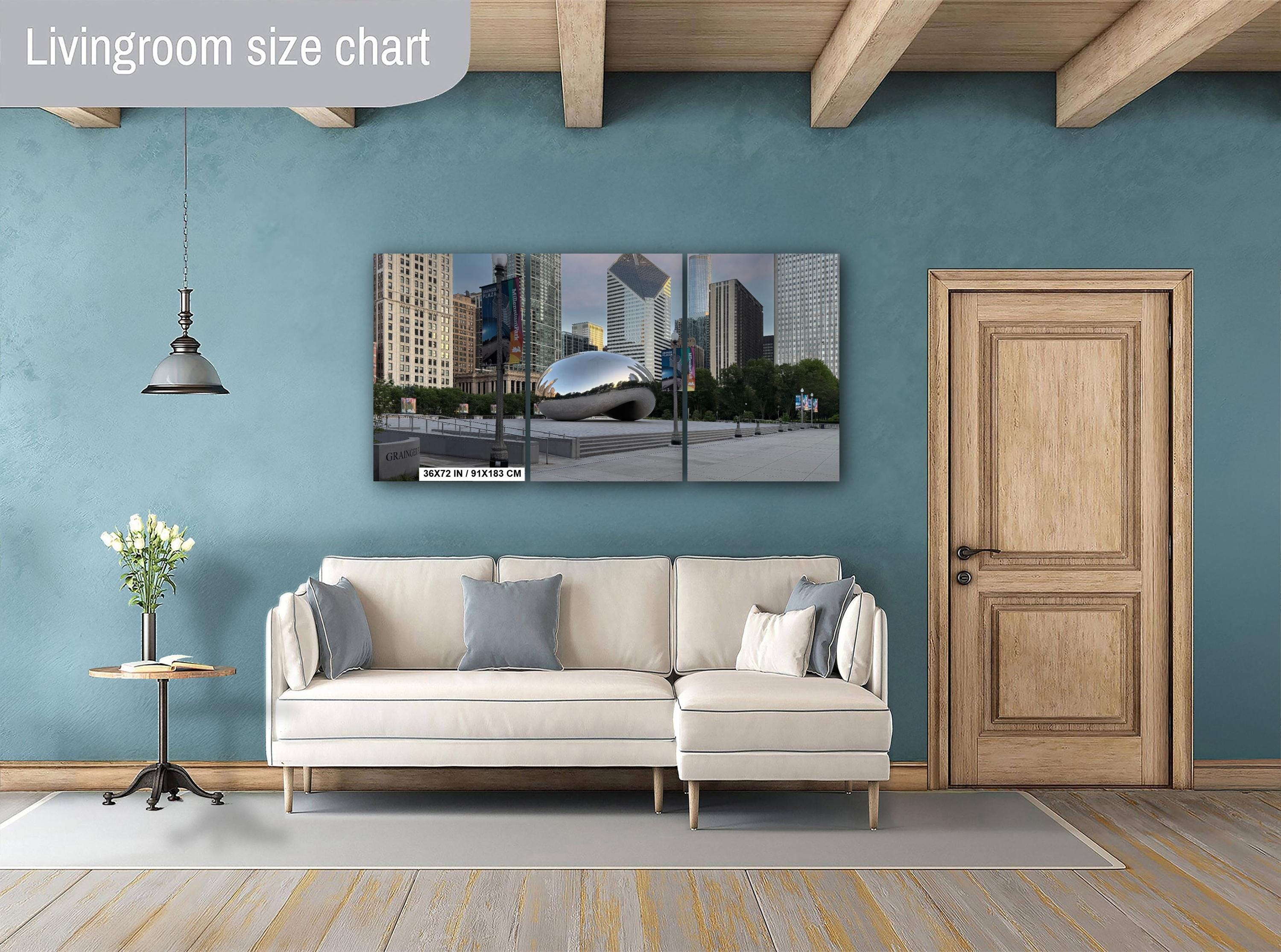 Chicago Bean Photography Print – Urban Landmark Art | Reflective Sculpture Wall Decor