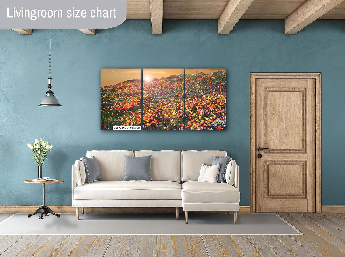 Floral Photography Print – California Poppies Botanical Wall Art Decor