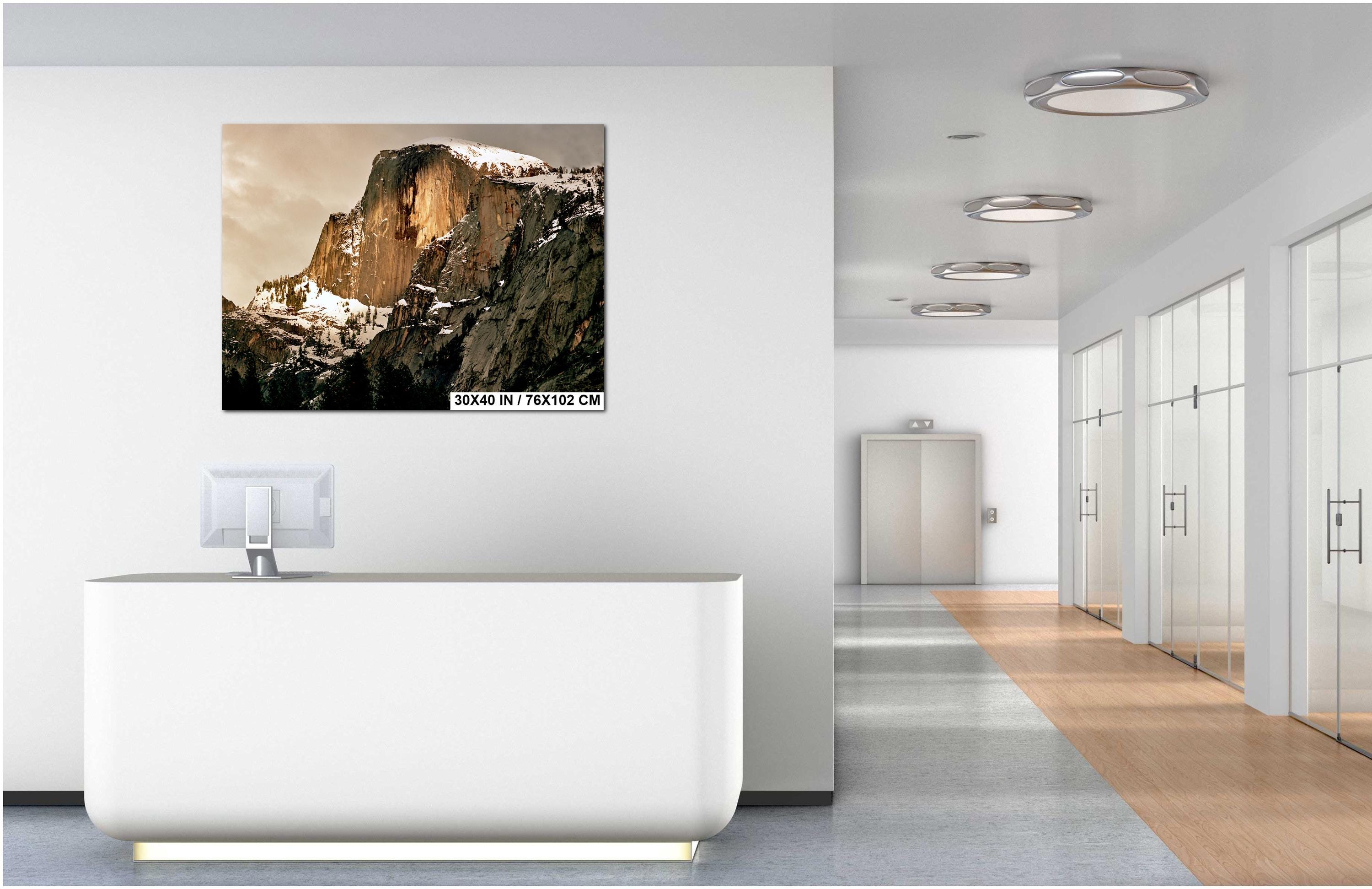 Yosemite Half Dome Print – Winter Landscape Art | Scenic Mountain Photography