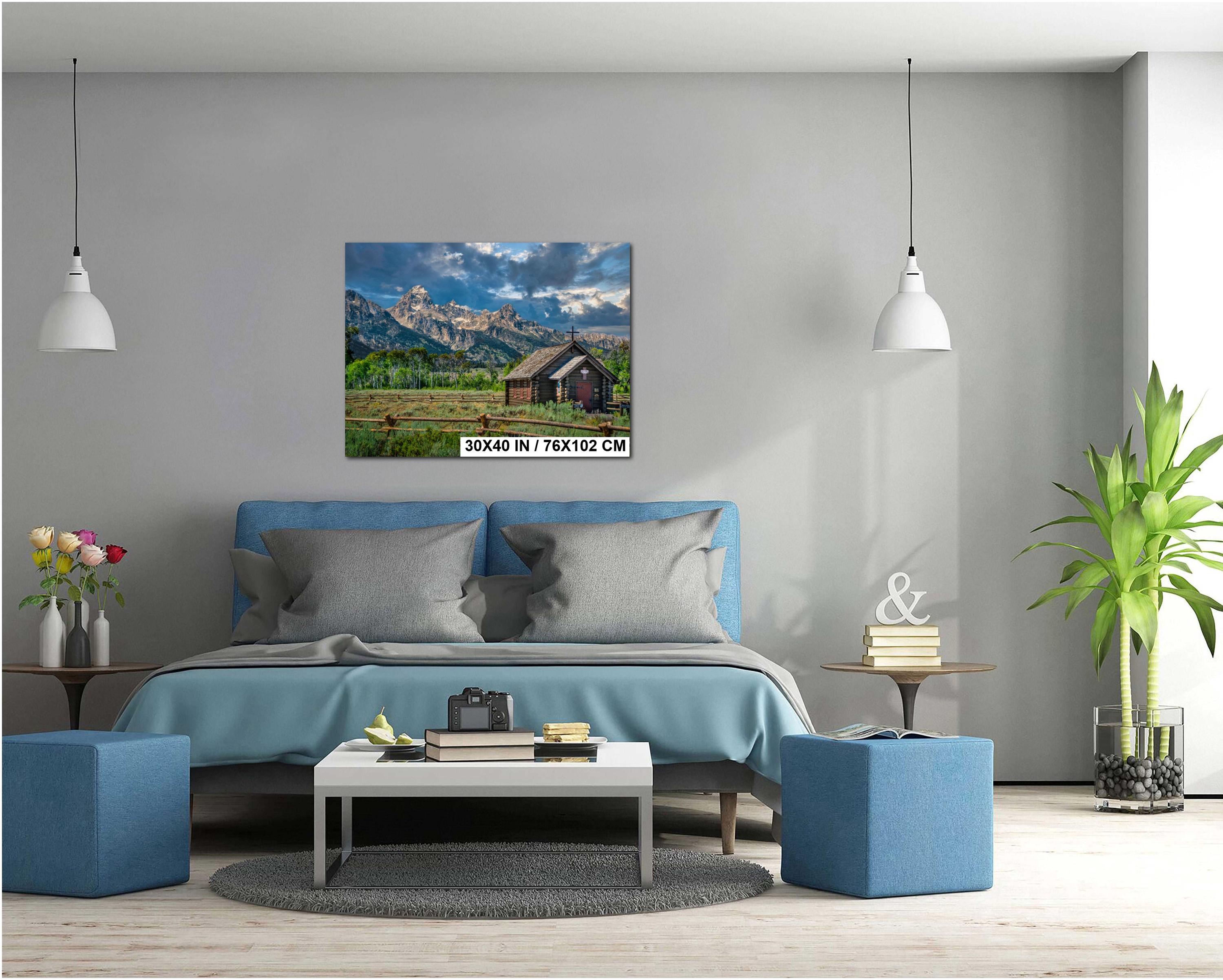 Wyoming Landscape Photography - Grand Teton Wall Art | Rustic Cabin Artwork