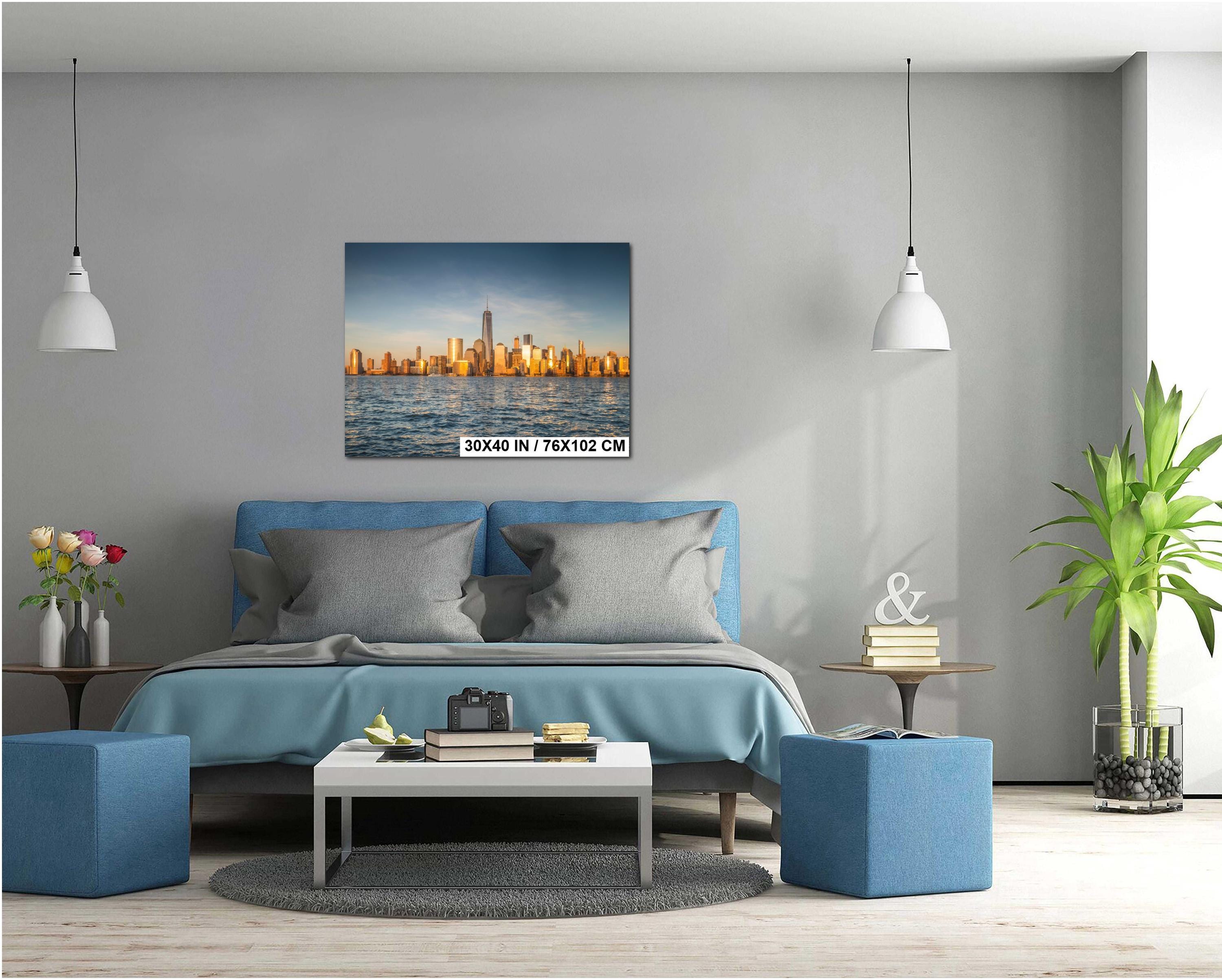 New York Cityscape Print – Urban Skyline Art | Manhattan Photo Wall Decor