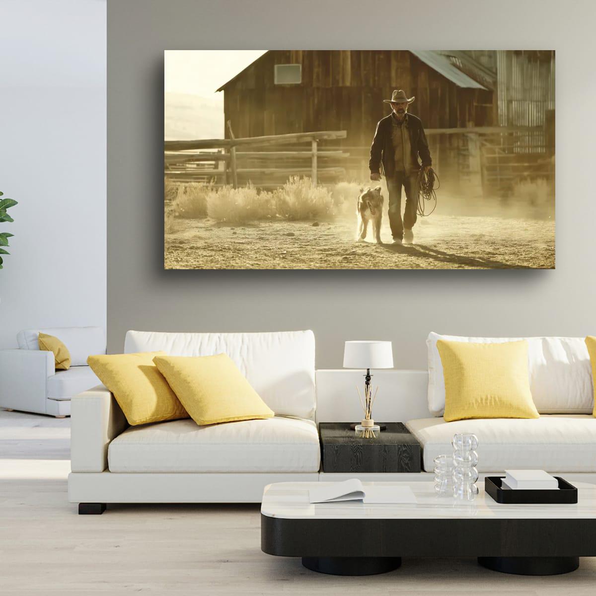Cowboy Art Print – Rustic Western Style Art | Texas Ranch Wall Decor